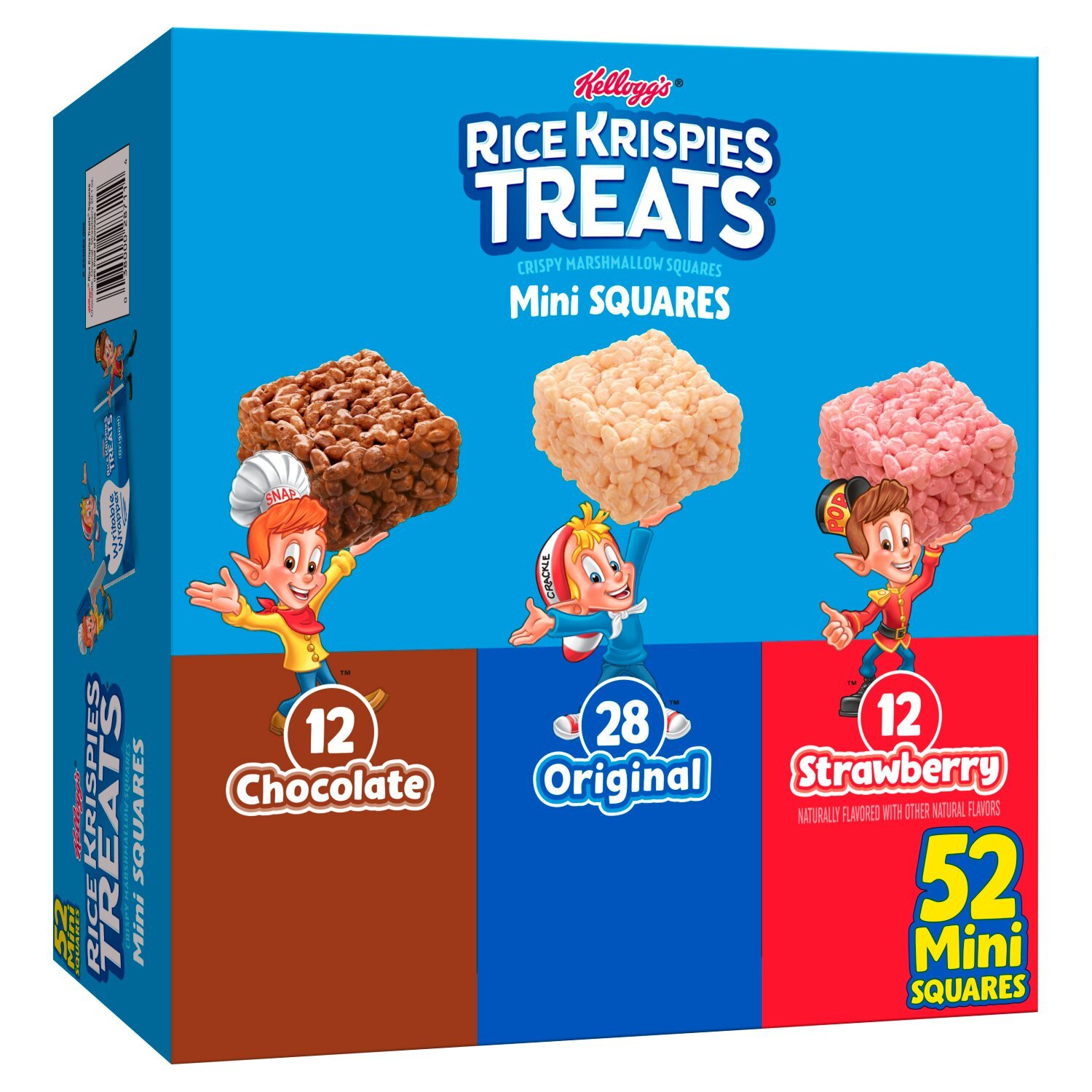 Kellogg's Rice Krispies Treats Mini Crispy Marshmallow Squares, 0.39 oz, 52 count Image 1 of 11