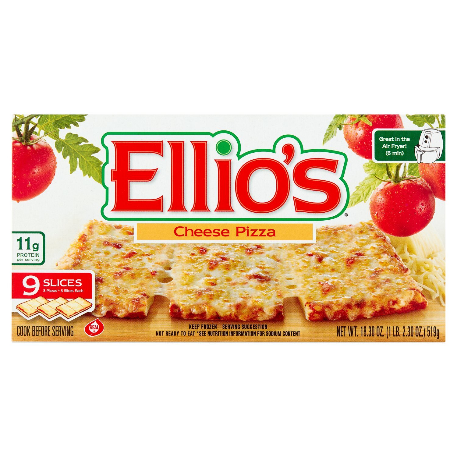 Ellio's Cheese Pizza, 9 count, 18.30 oz - The Fresh Grocer