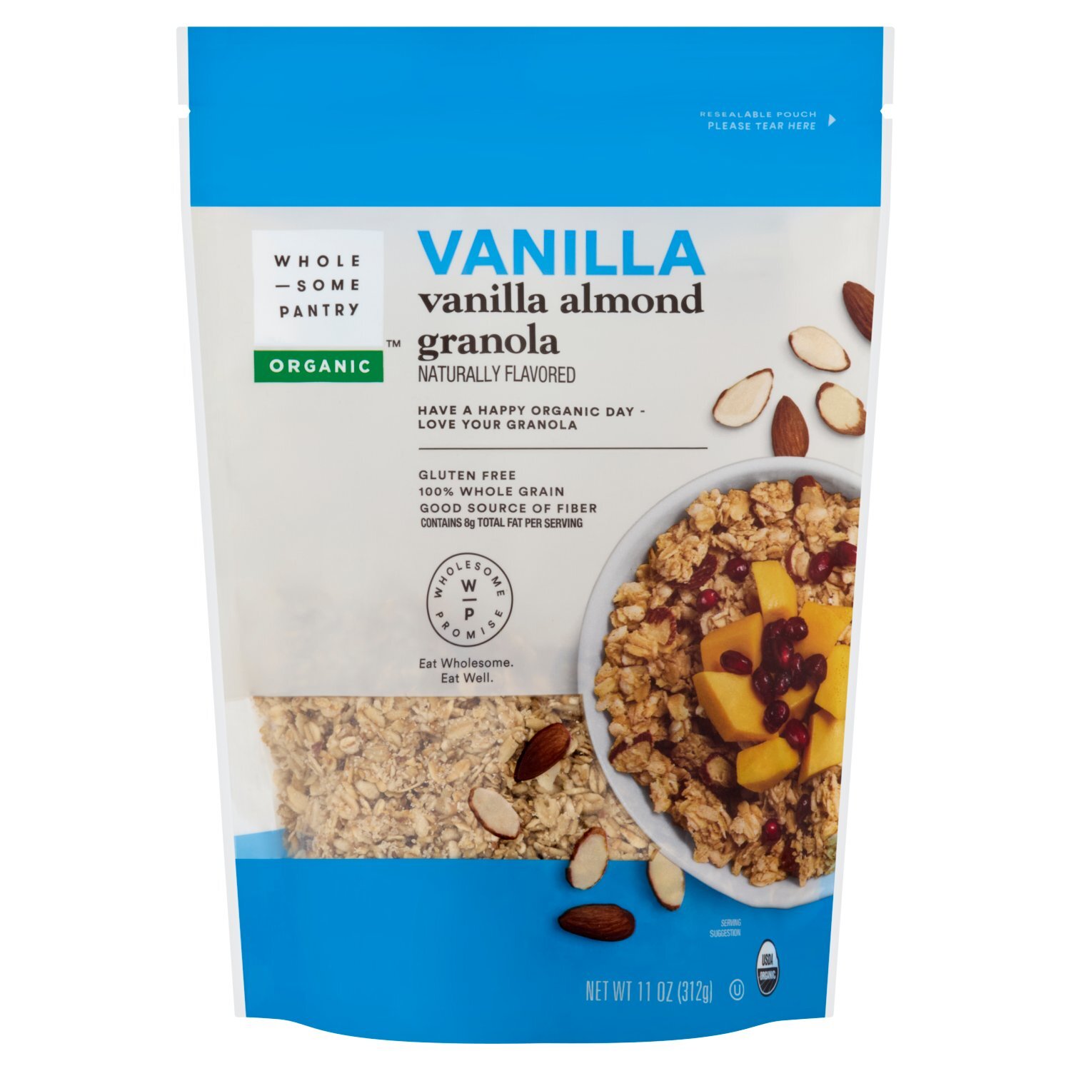 Wholesome Pantry Organic Vanilla Almond Granola, 11 oz Image 1 of 6