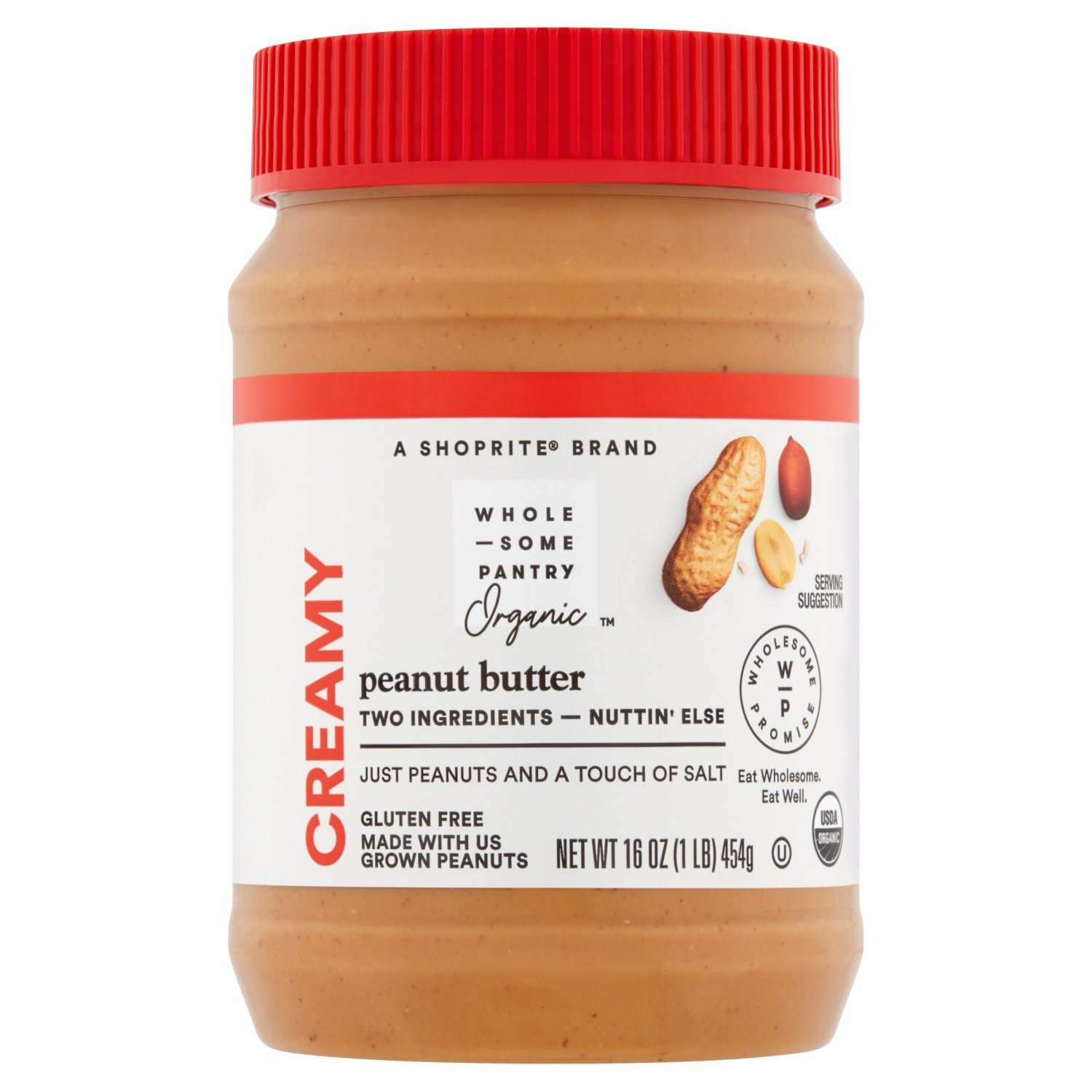 Wholesome Pantry Organic Creamy Peanut Butter, 16 oz Image 1 of 5