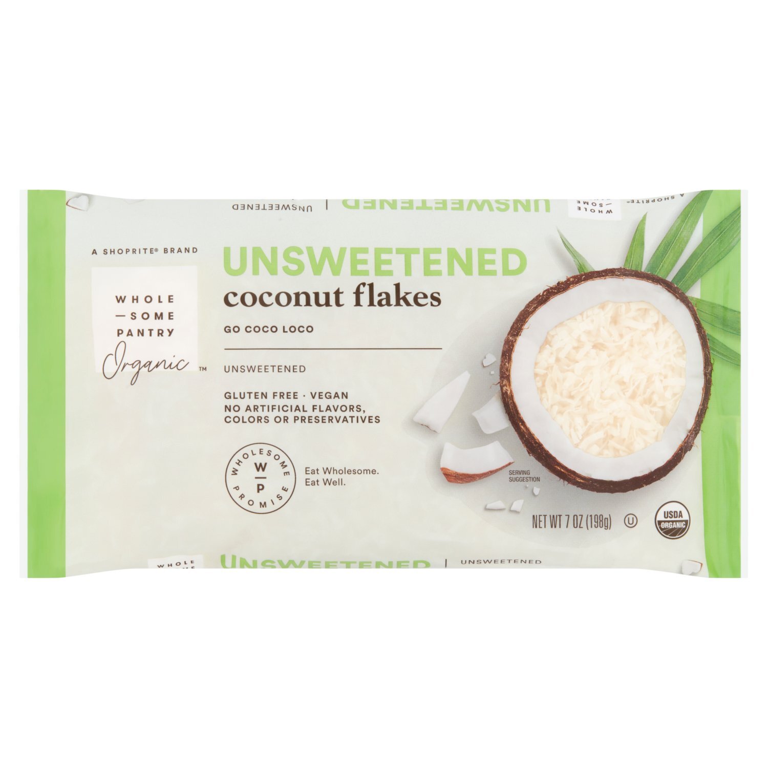 Wholesome Pantry Organic Unsweetened Coconut Flakes, 7 oz Image 1 of 5