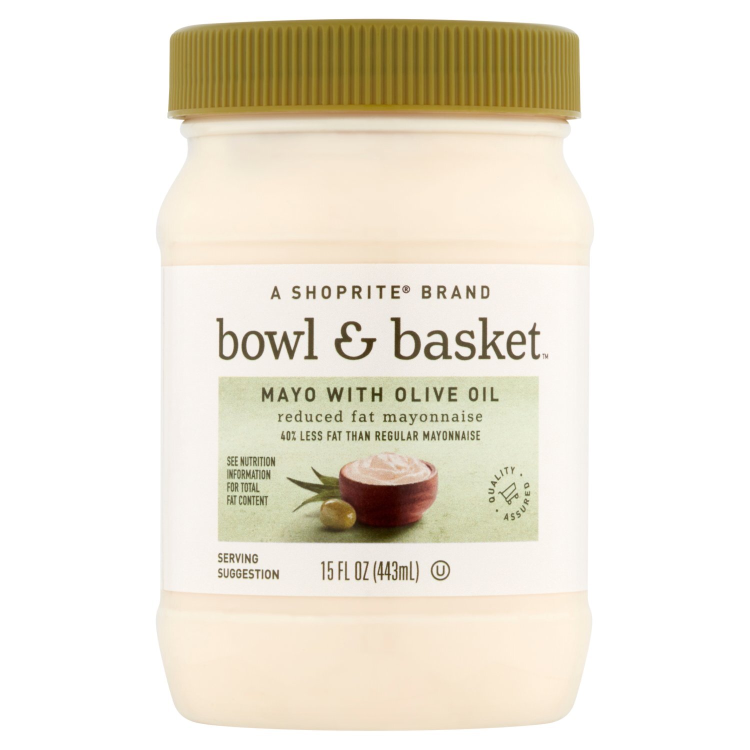 Bowl & Basket Mayo with Olive Oil, 15 fl oz - The Fresh Grocer