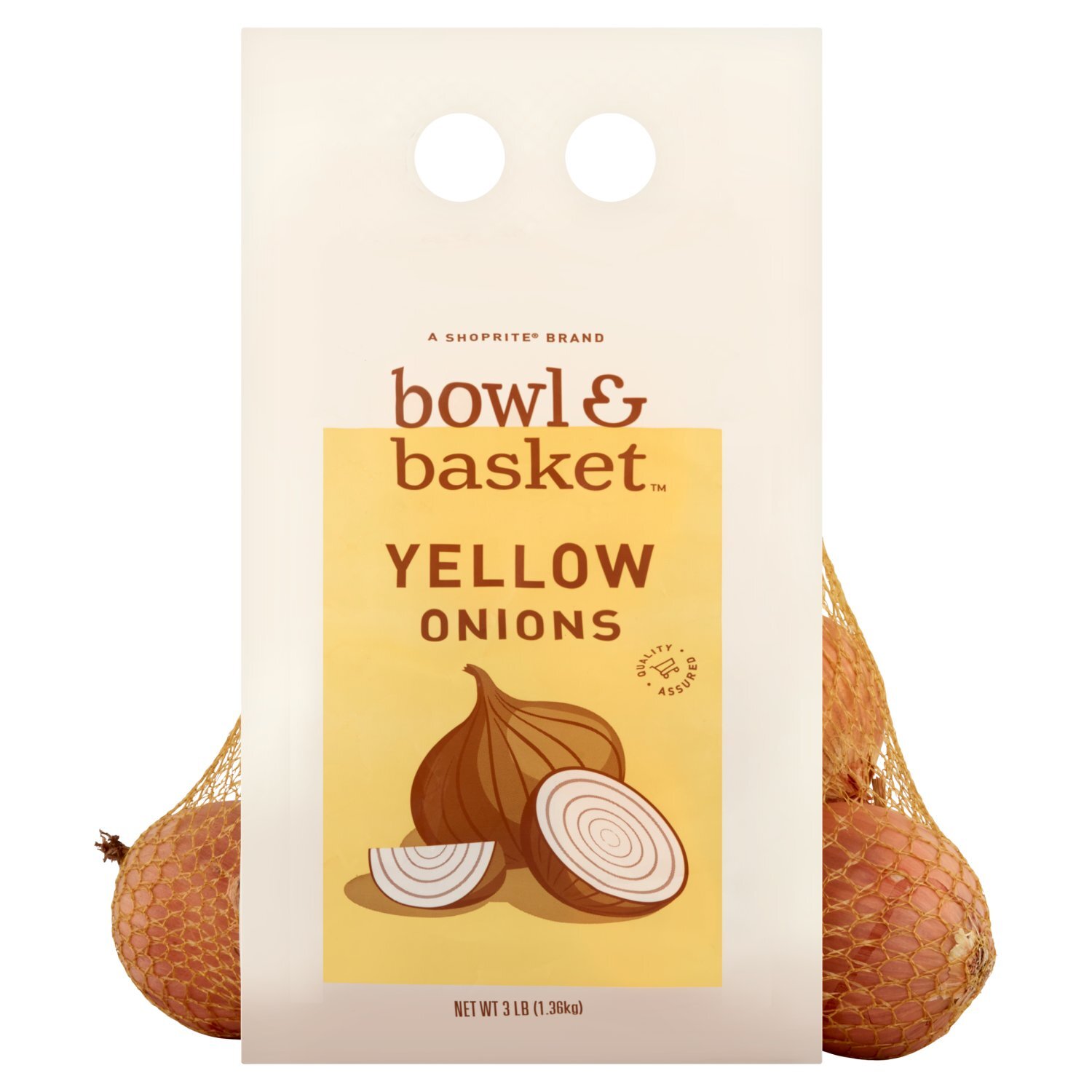 Bowl & Basket Yellow Onions, 3 lb bag - The Fresh Grocer
