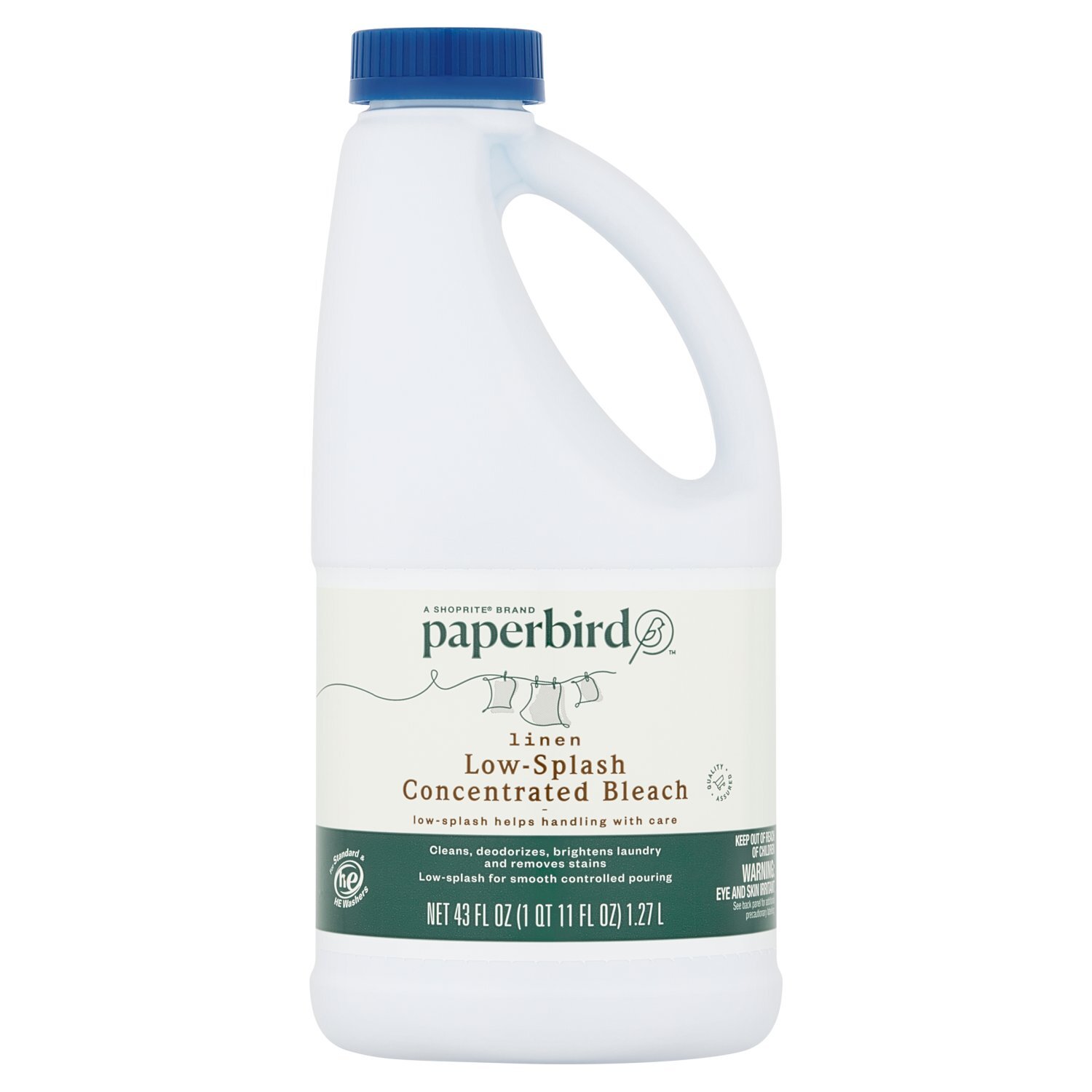 Paperbird Linen Low-Splash Concentrated Bleach, 43 fl oz Image 1 of 5