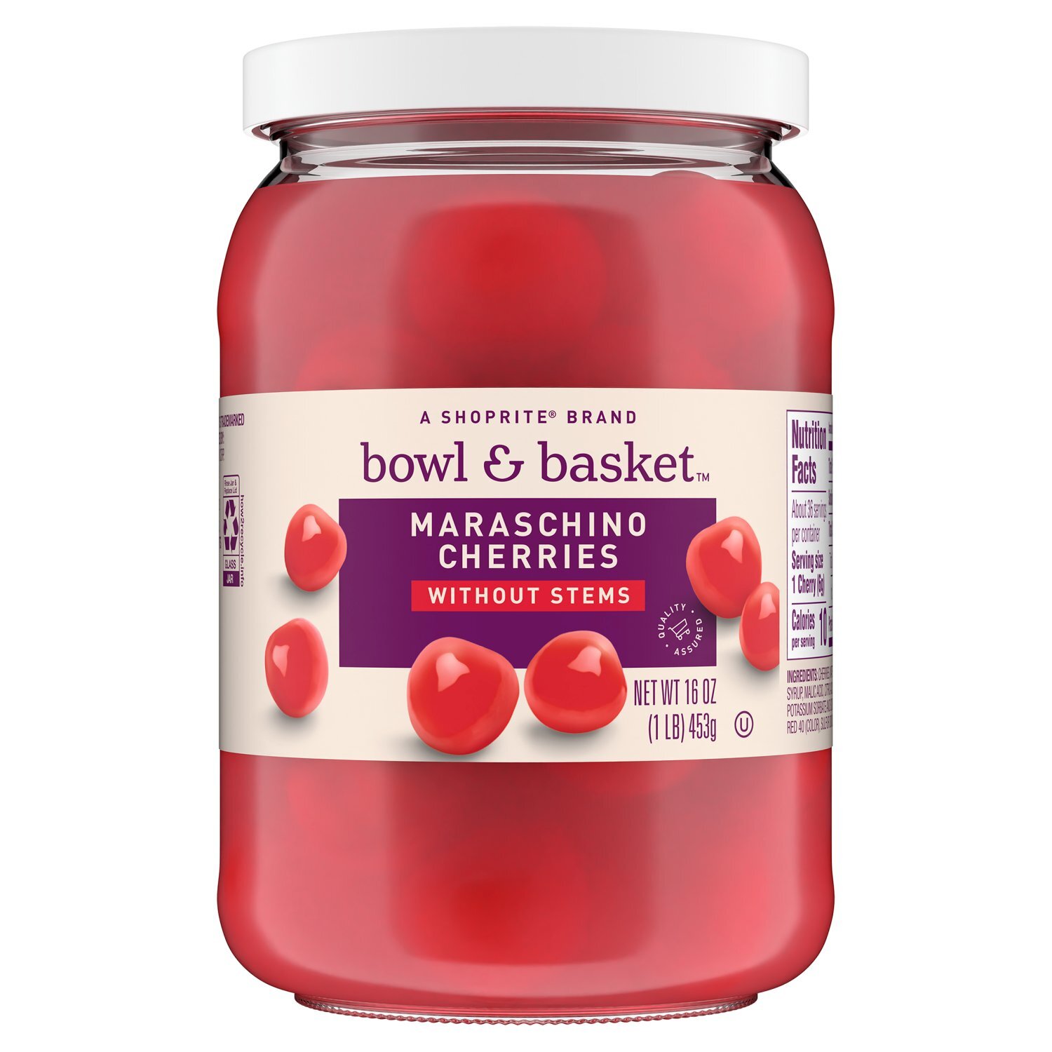 c*o様 MASH BERRYマッシュ ベリー 20インチ 3段 AUTO LE Bowl & Basket Maraschino Cherries without Stems, 16 oz - The Fresh