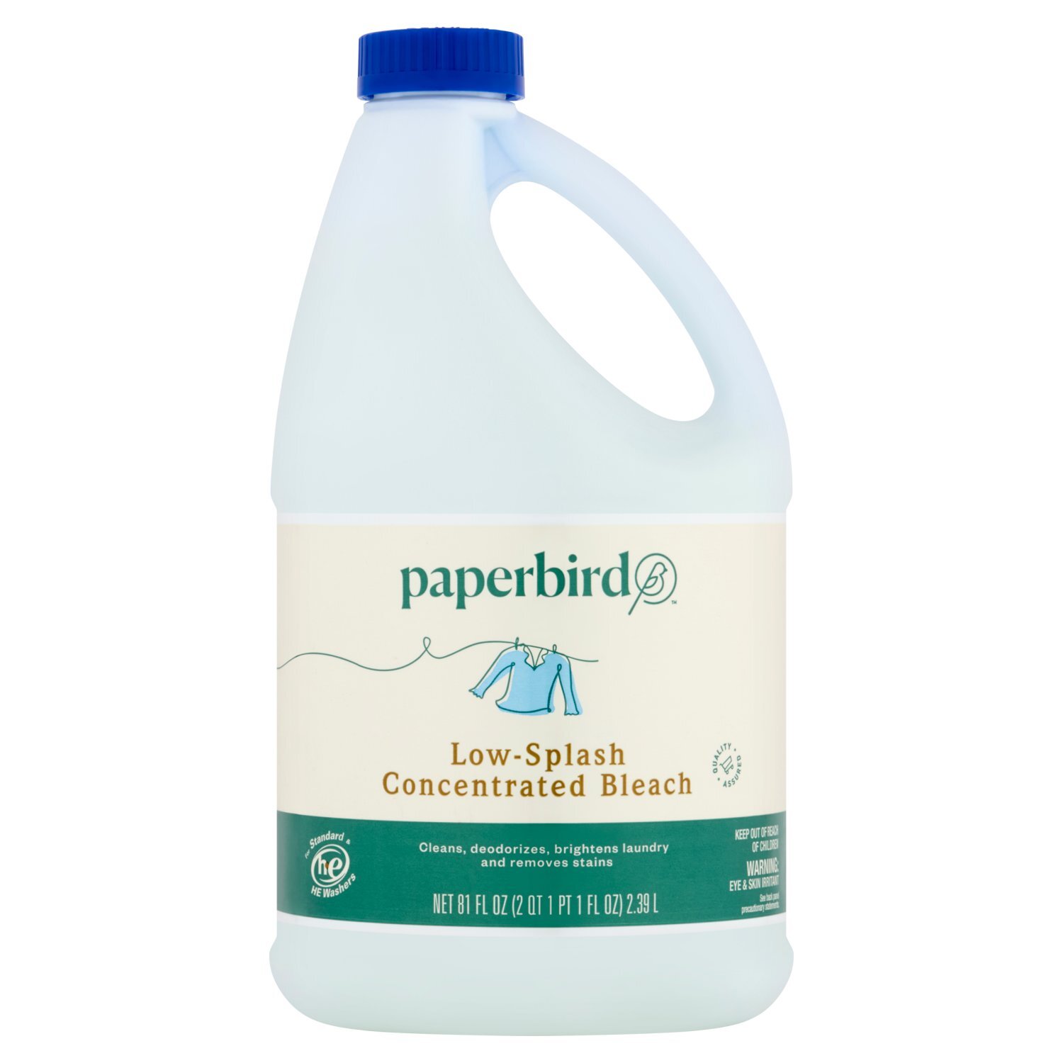 Paperbird Low-Splash Concentrated Bleach, 81 fl oz Image 1 of 6