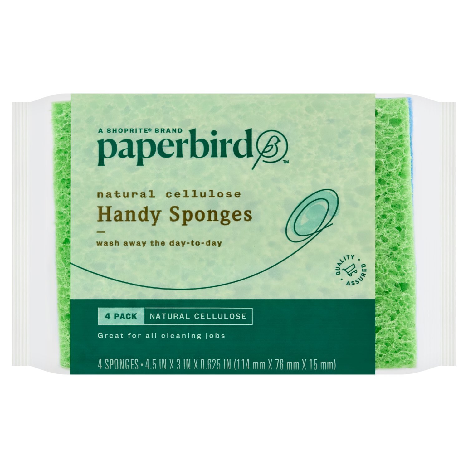 Paperbird Natural Cellulose Handy Sponges, 4 count Image 1 of 6