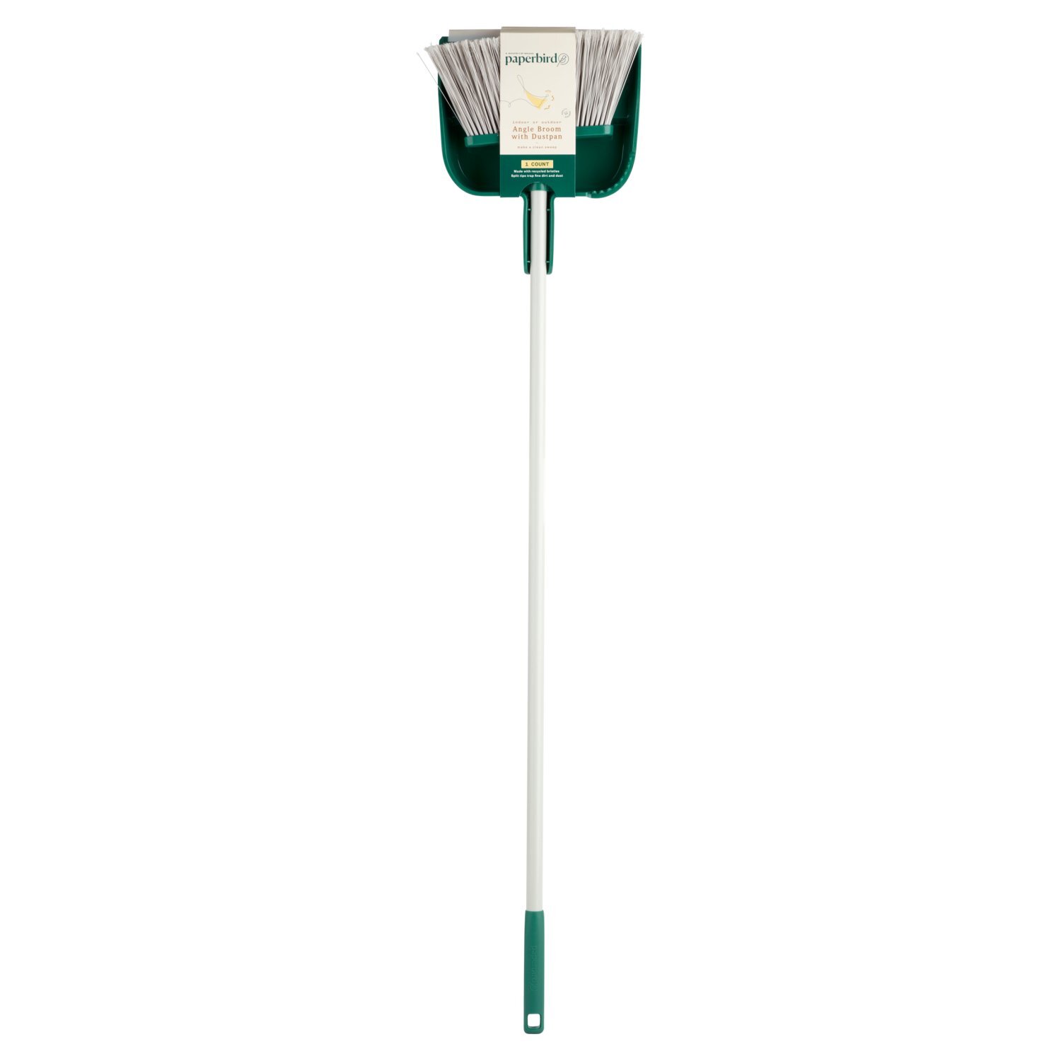 Paperbird Indoor or Outdoor Angle Broom with Dustpan Image 1 of 5