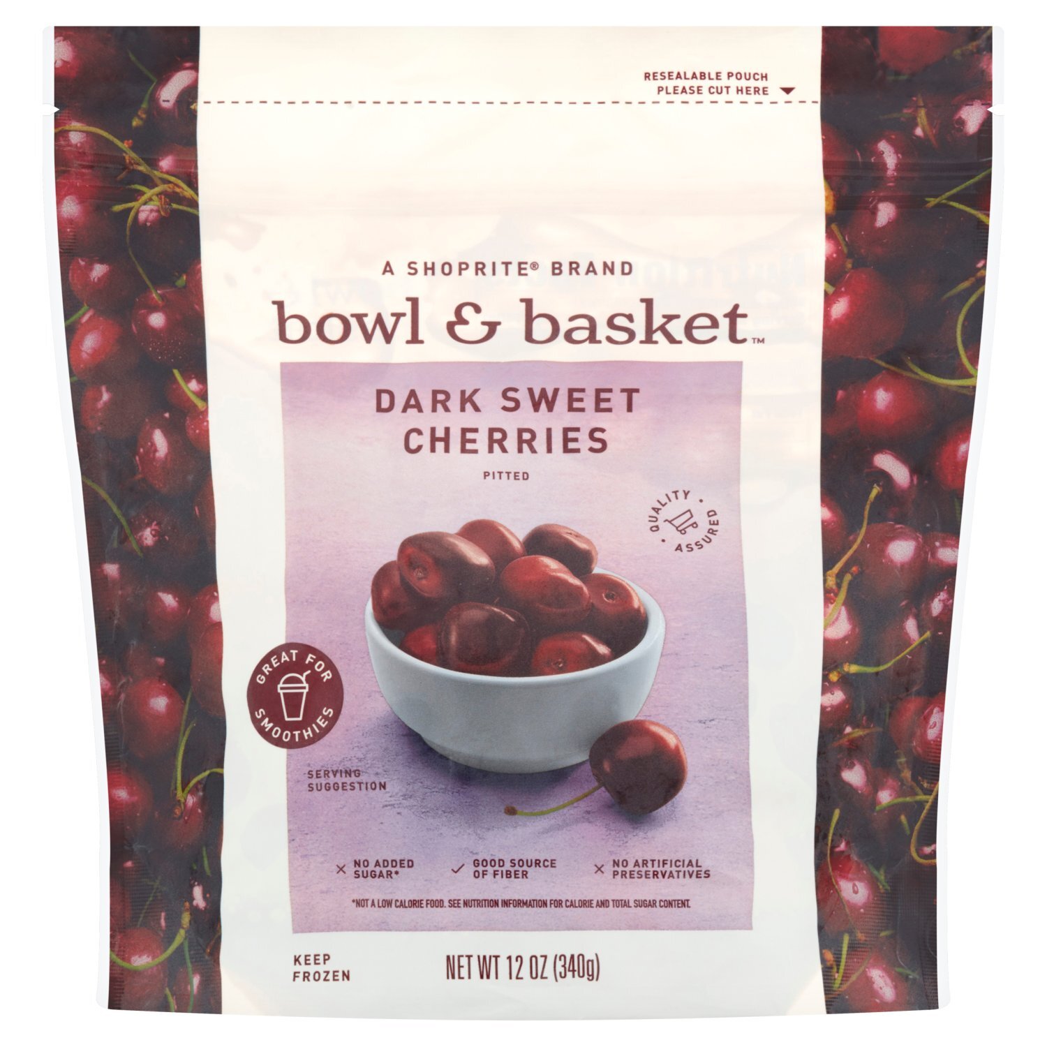 Bowl & Basket Pitted Dark Sweet Cherries, 12 oz - Fairway