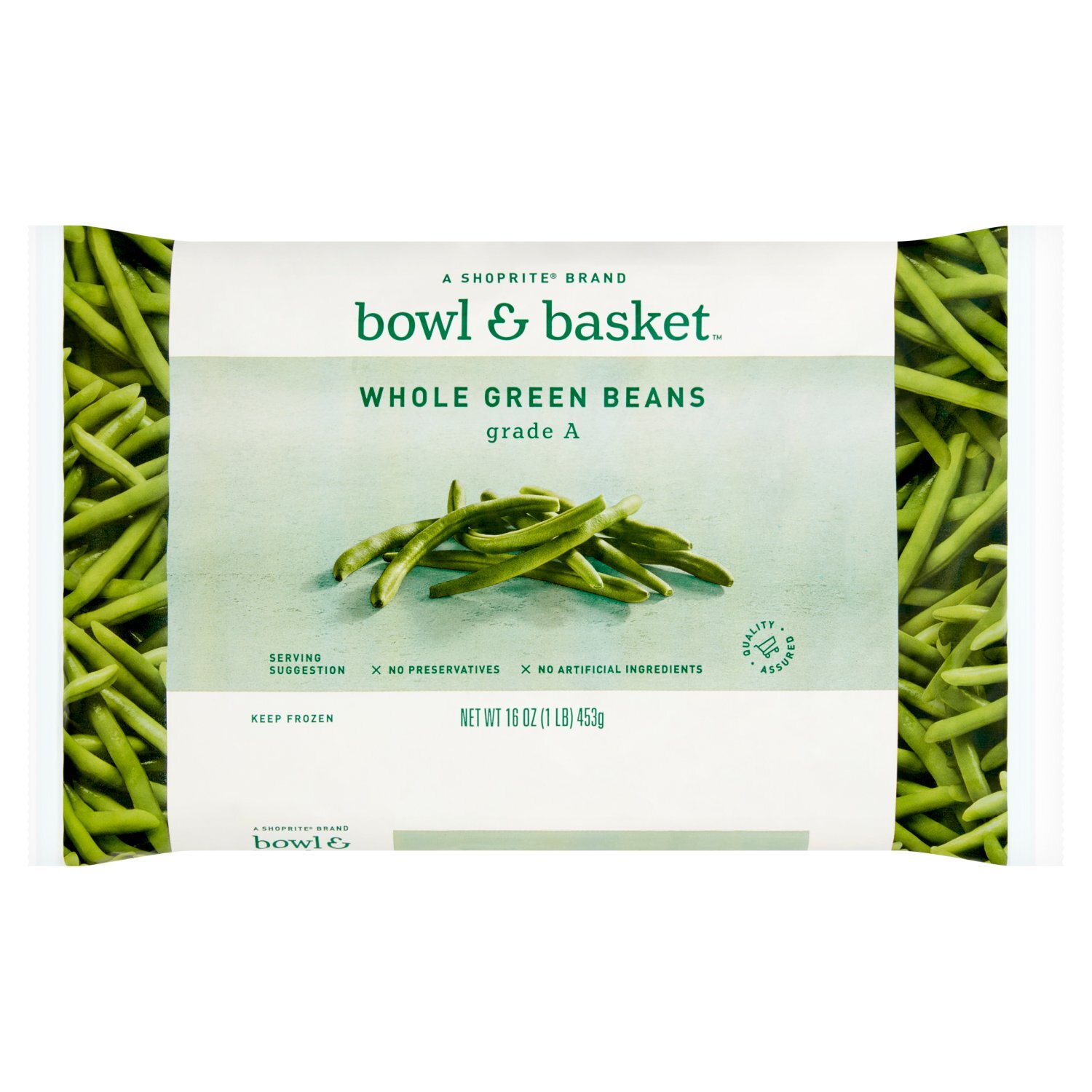 Bowl & Basket Whole Green Beans, 16 oz Image 1 of 4