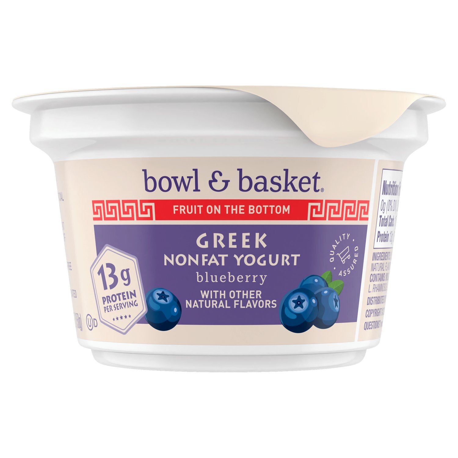 Bowl & Basket Fruit on the Bottom Greek Blueberry Nonfat Yogurt