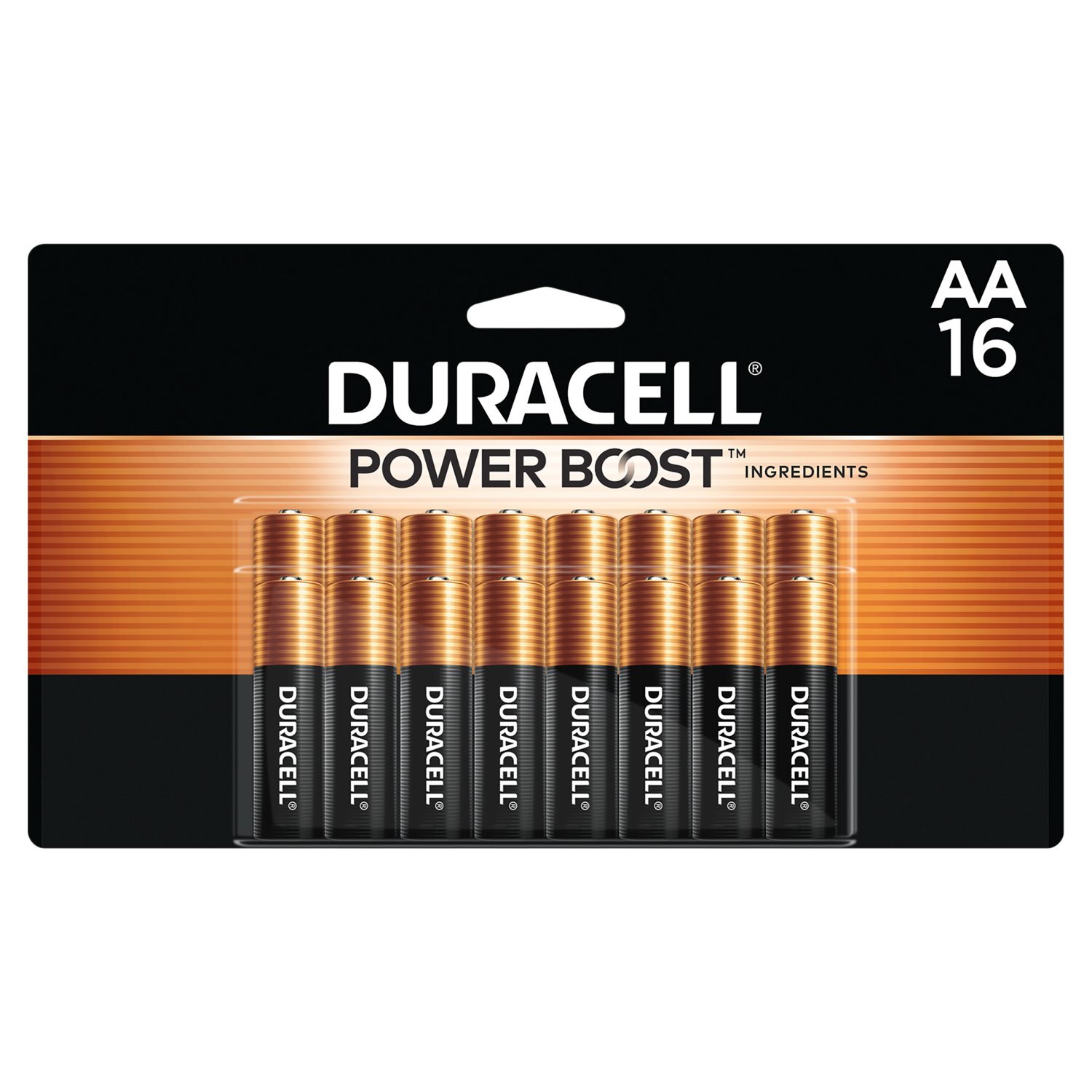 Duracell Power Boost 1.5 V AA Alkaline Batteries, 16 count Image 1 of 8