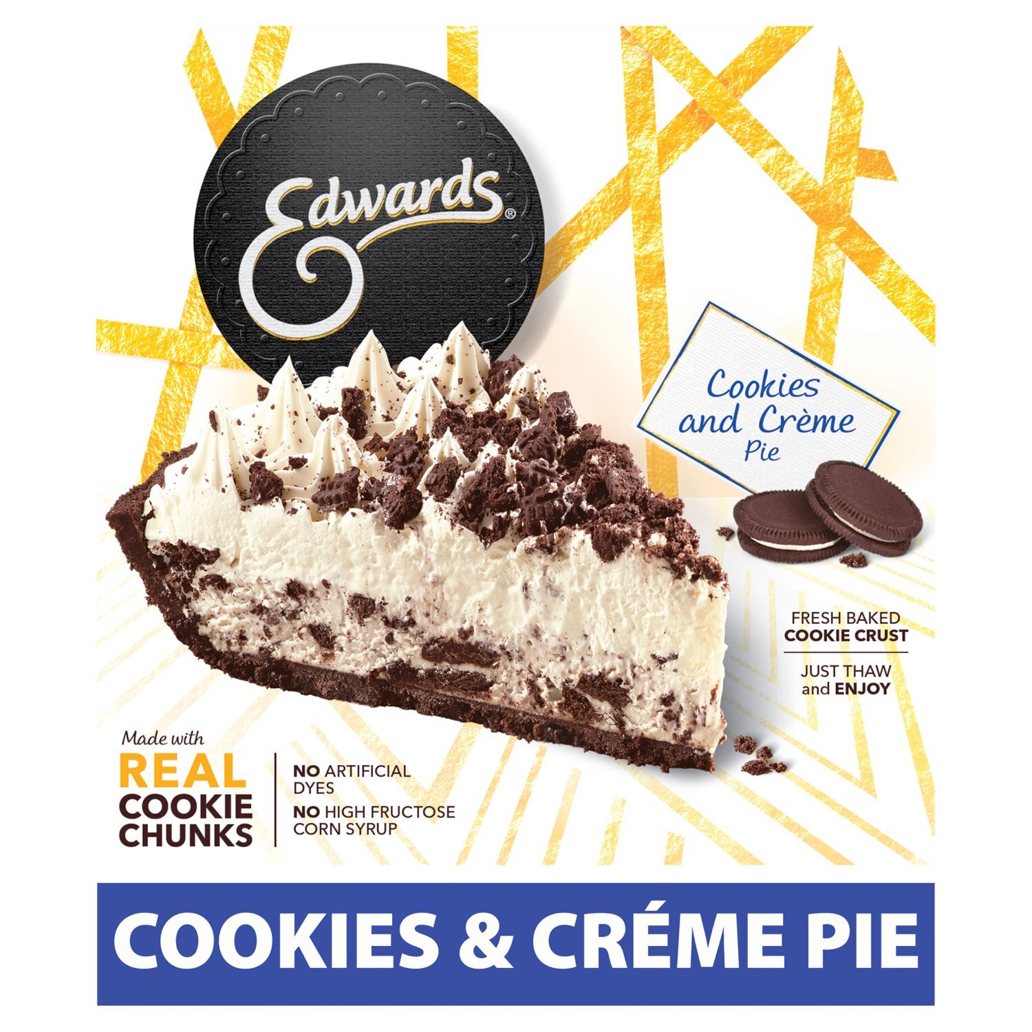 Edwards Cookies and Crème Pie, 26 oz Image 1 of 14