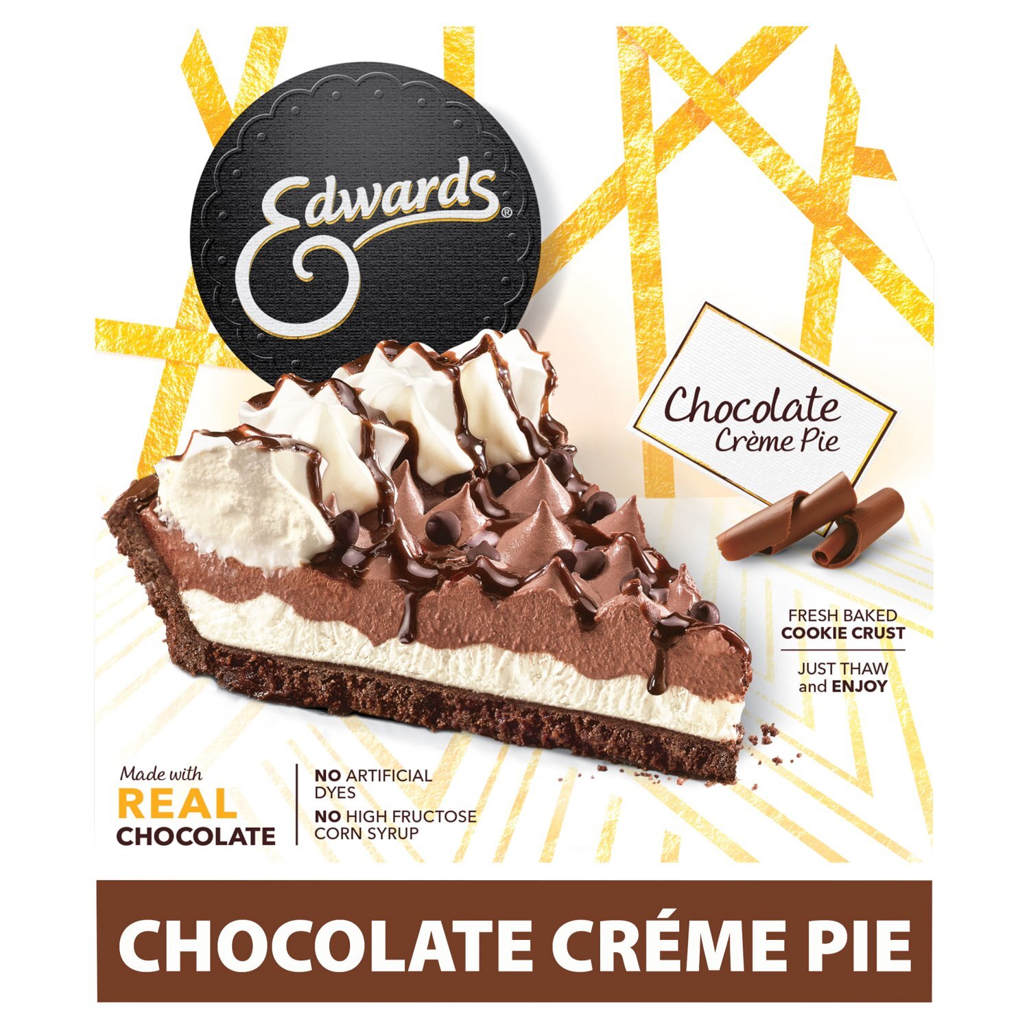 Edwards Chocolate Crème Pie, 25.5 oz Image 1 of 15