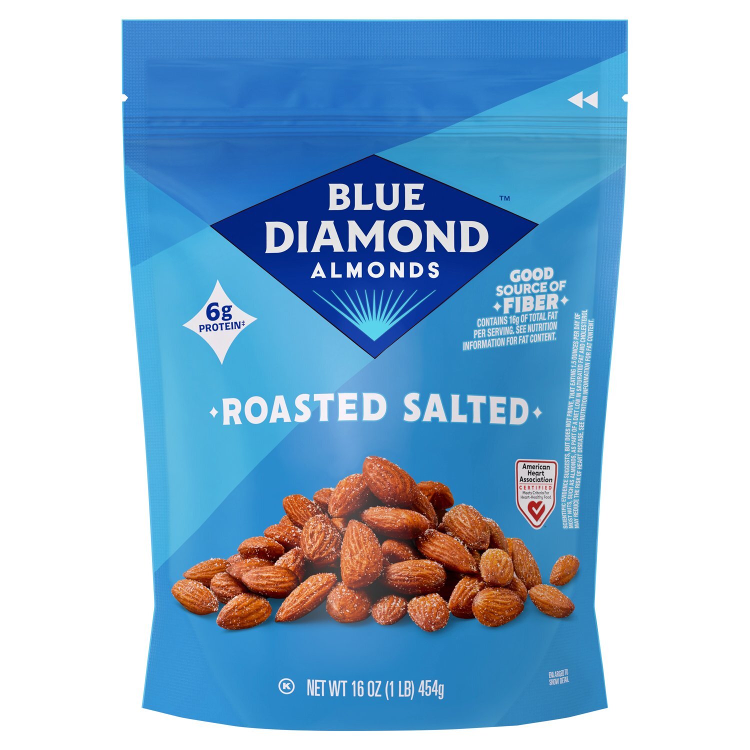 Blue Diamond Almonds Roasted Salted Almonds, 16 oz Image 1 of 10