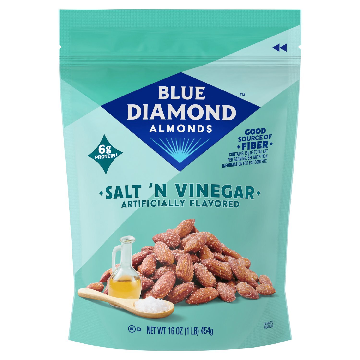 Blue Diamond Almonds Salt 'N Vinegar Almonds, 16 oz Image 1 of 10