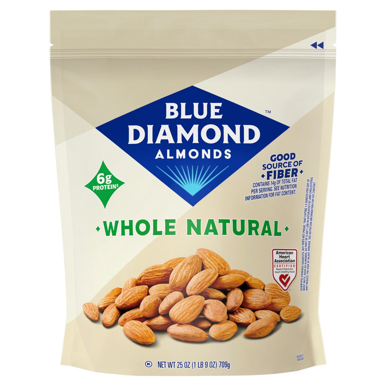 Blue Diamond Almonds Whole Natural Almonds, 25 oz Image 1 of 8