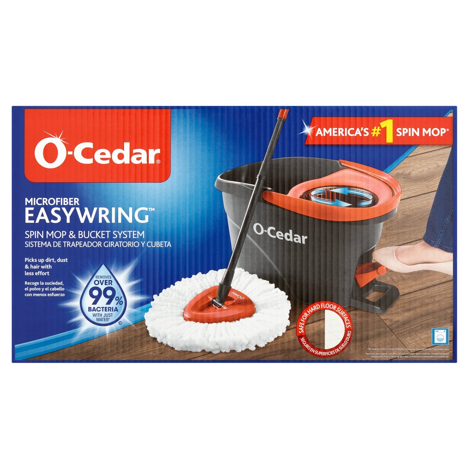 O-Cedar EasyWring Microfiber Spin Mop & Bucket System - Price Rite