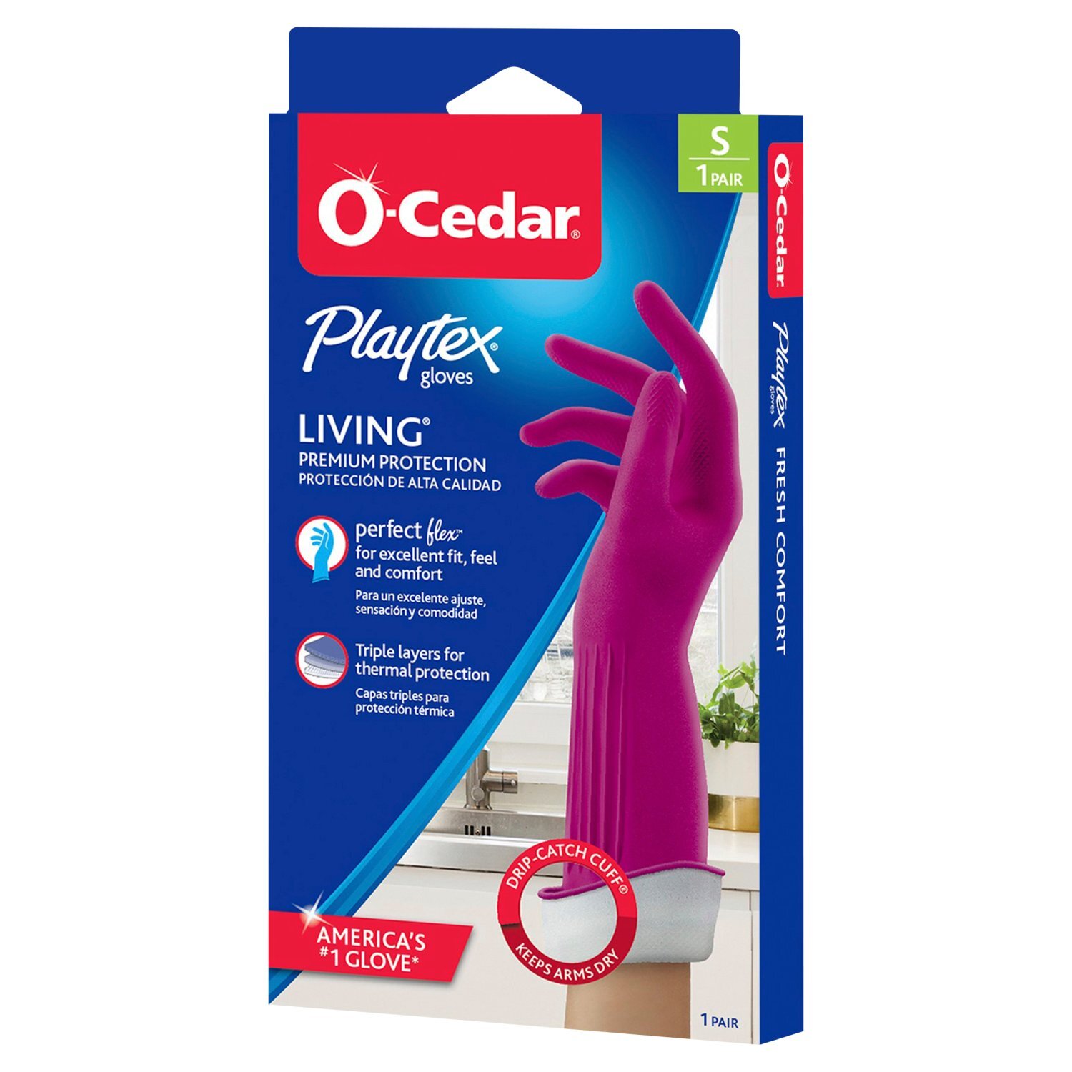 O-Cedar Playtex Playtex Living Premium Protection Gloves, S, 1 pair Image 1 of 12