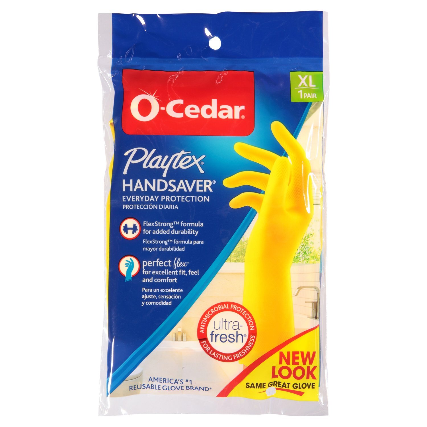 O-Cedar Playtex Handsaver Everyday Protection Gloves, XL, 1 pair Image 1 of 12