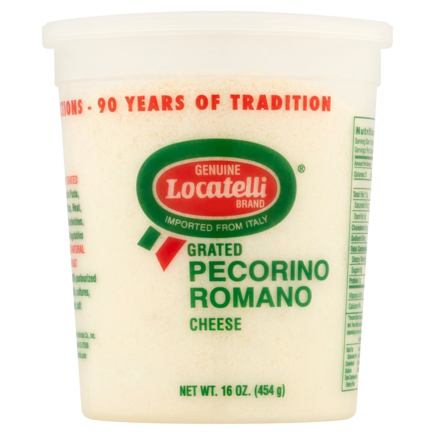 Locatelli Grated Pecorino Romano Cheese, 16 oz Image 1 of 5