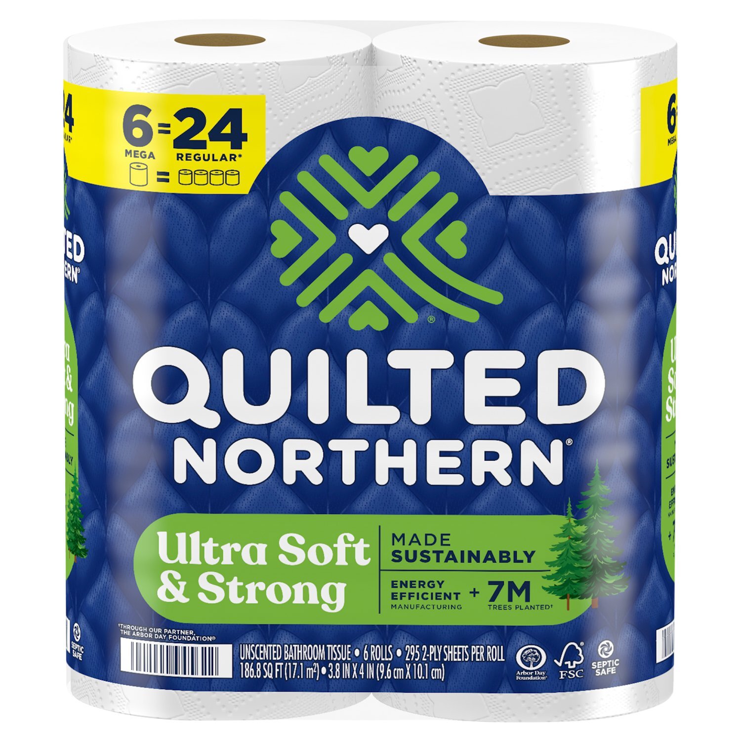 Quilted Northern Ultra Soft & Strong 2-Ply Toilet Paper, 6 Mega