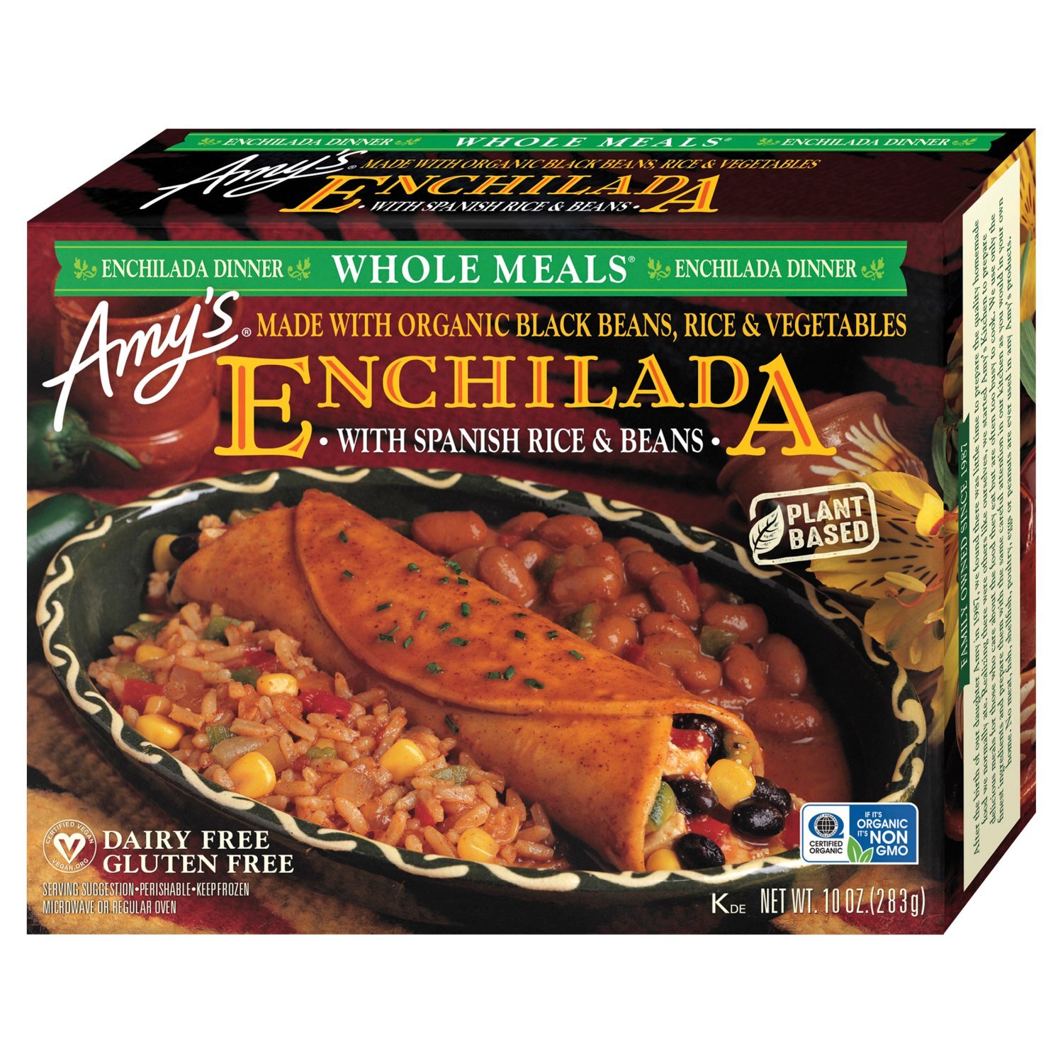 Amy's Enchilada Dinner with Spanish Rice & Beans, 10 oz Image 1 of 6