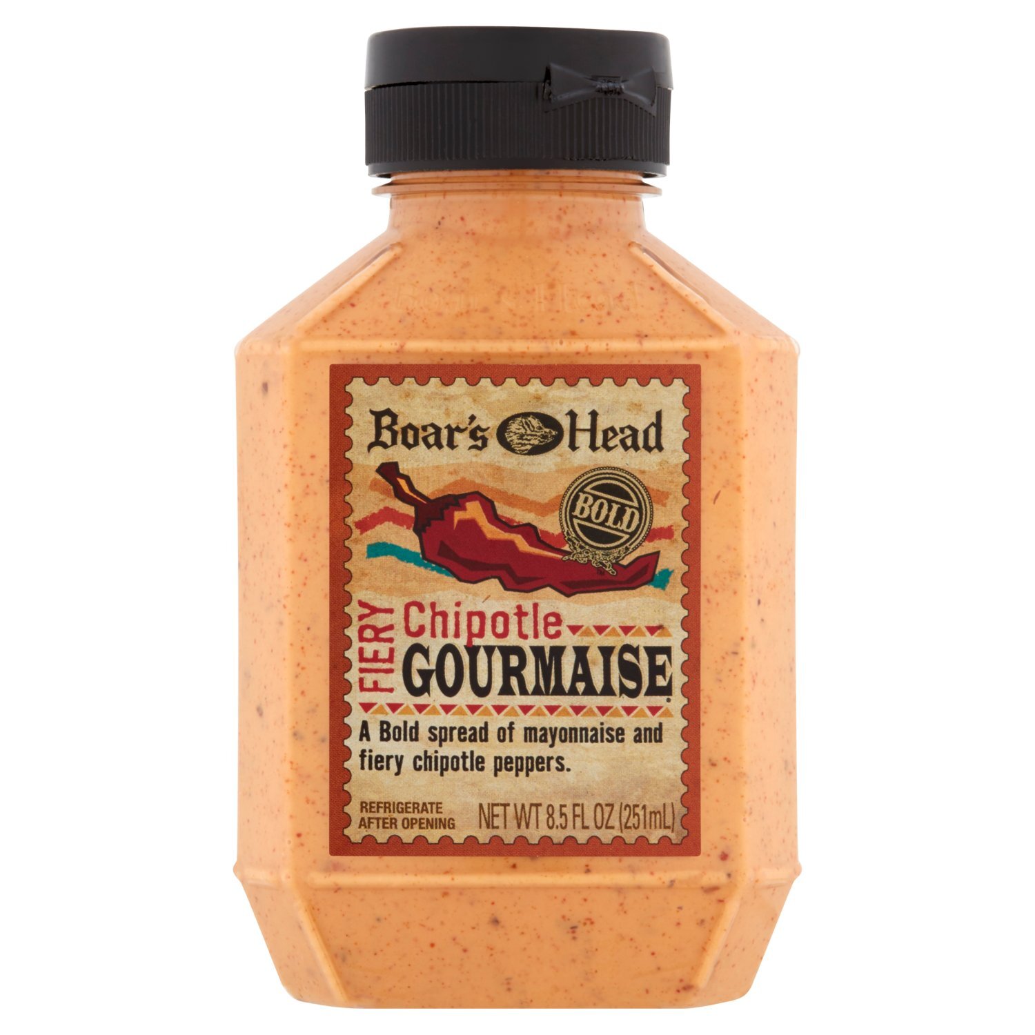 Boar's Head Bold Fiery Chipotle Gourmaise, 8.5 fl oz Image 1 of 5