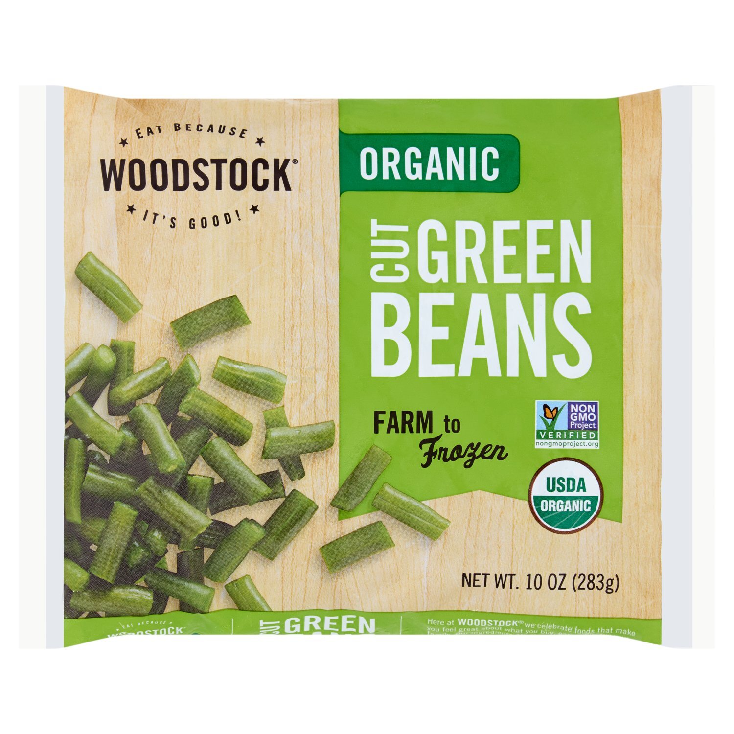 Woodstock Organic Cut Green Beans, 10 oz Image 1 of 6