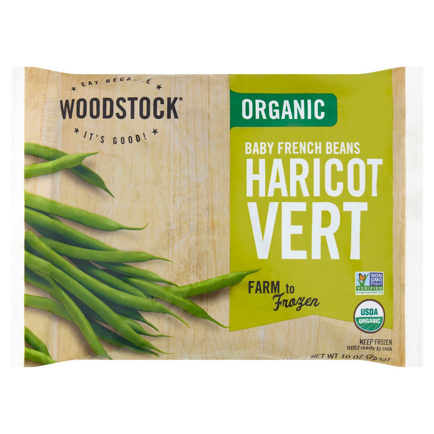 Woodstock Organic Baby French Beans Haricot Vert, 10 oz Image 1 of 6
