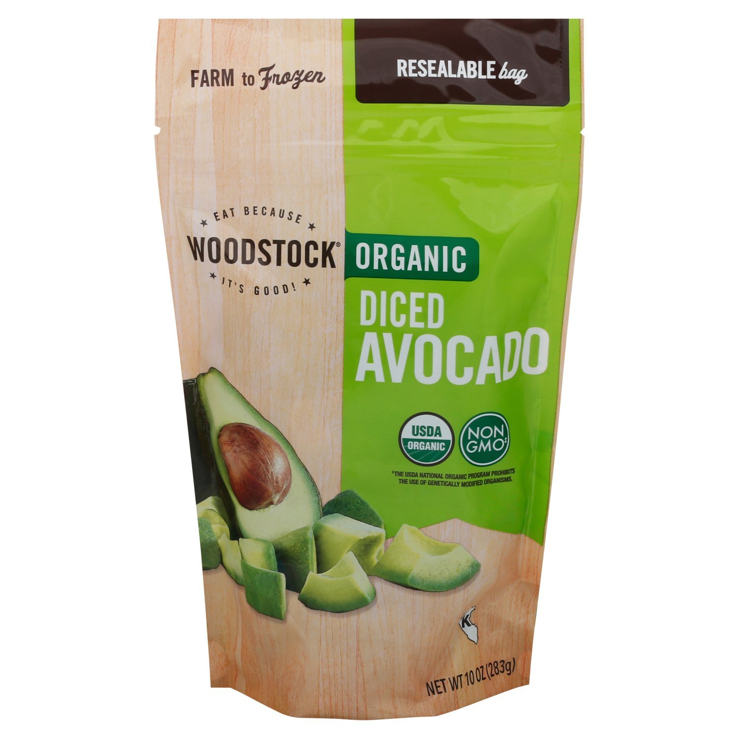 Woodstock Organic Diced Avocado, 10 oz Image 1 of 5
