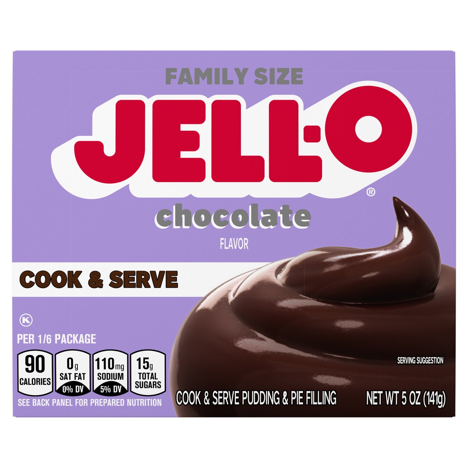 Jell-O Chocolate Flavor Cook & Serve Pudding & Pie Filling Family