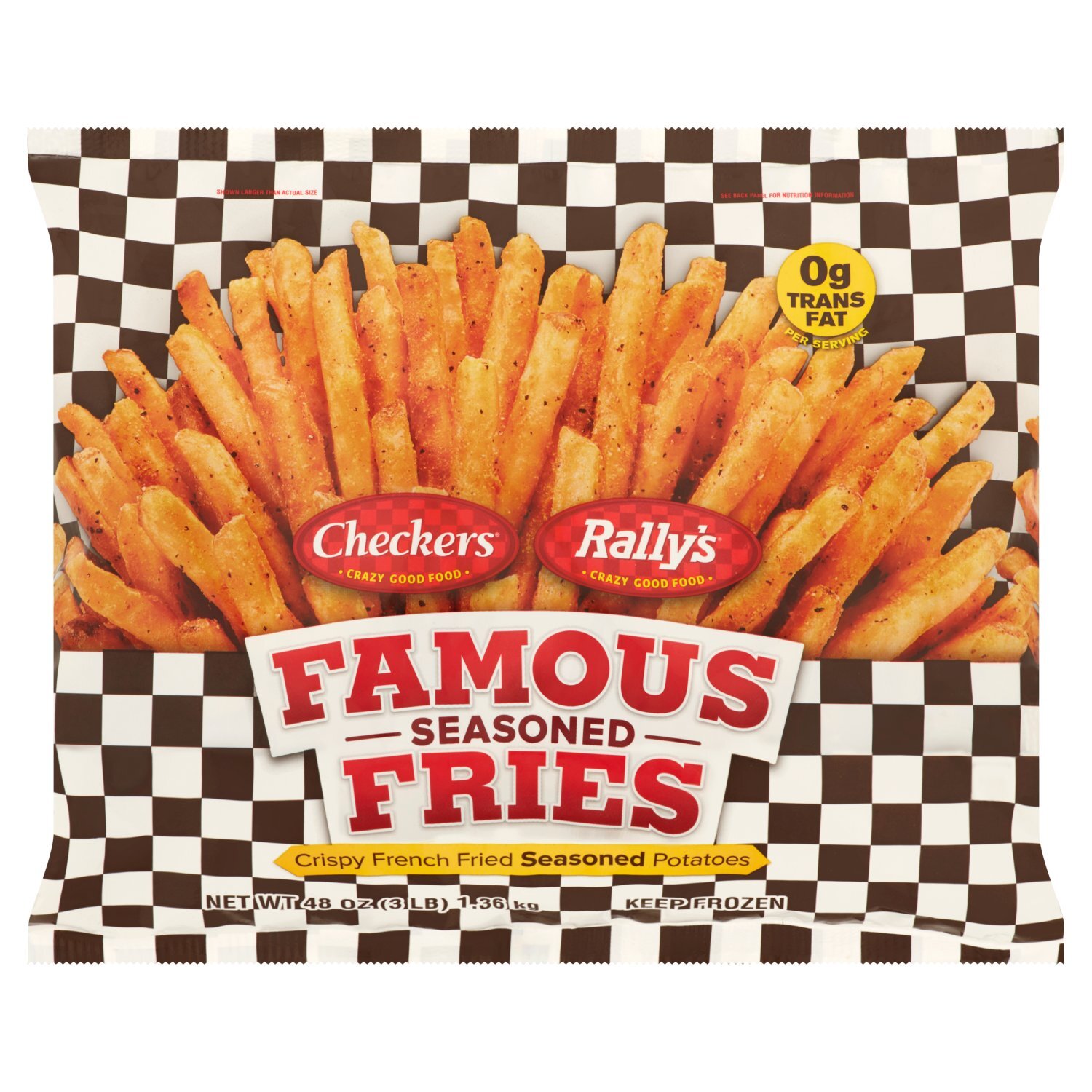 Checkers Rally's Famous Seasoned Fries, 48 oz Image 1 of 5