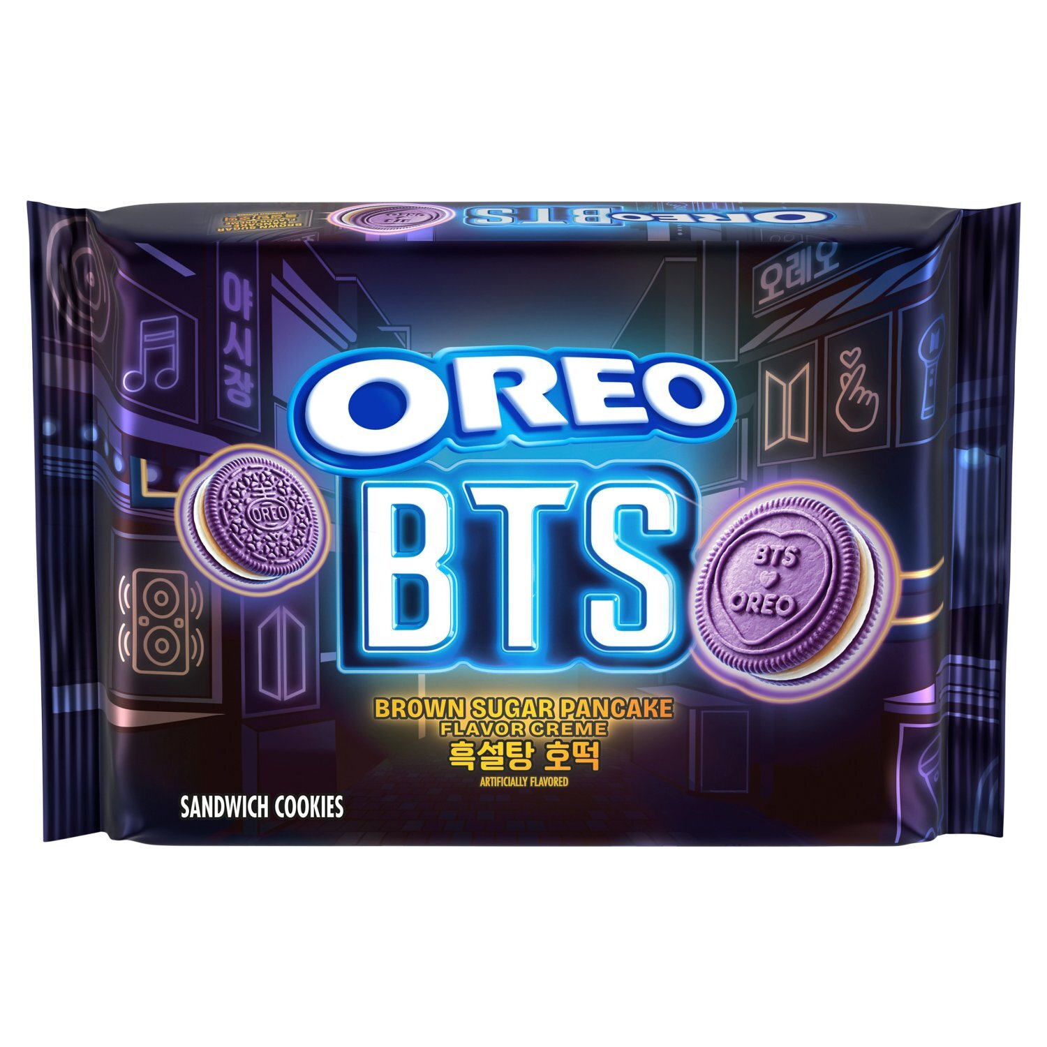 Oreo BTS Brown Sugar Pancake Flavor Creme Sandwich Cookies, 10.68