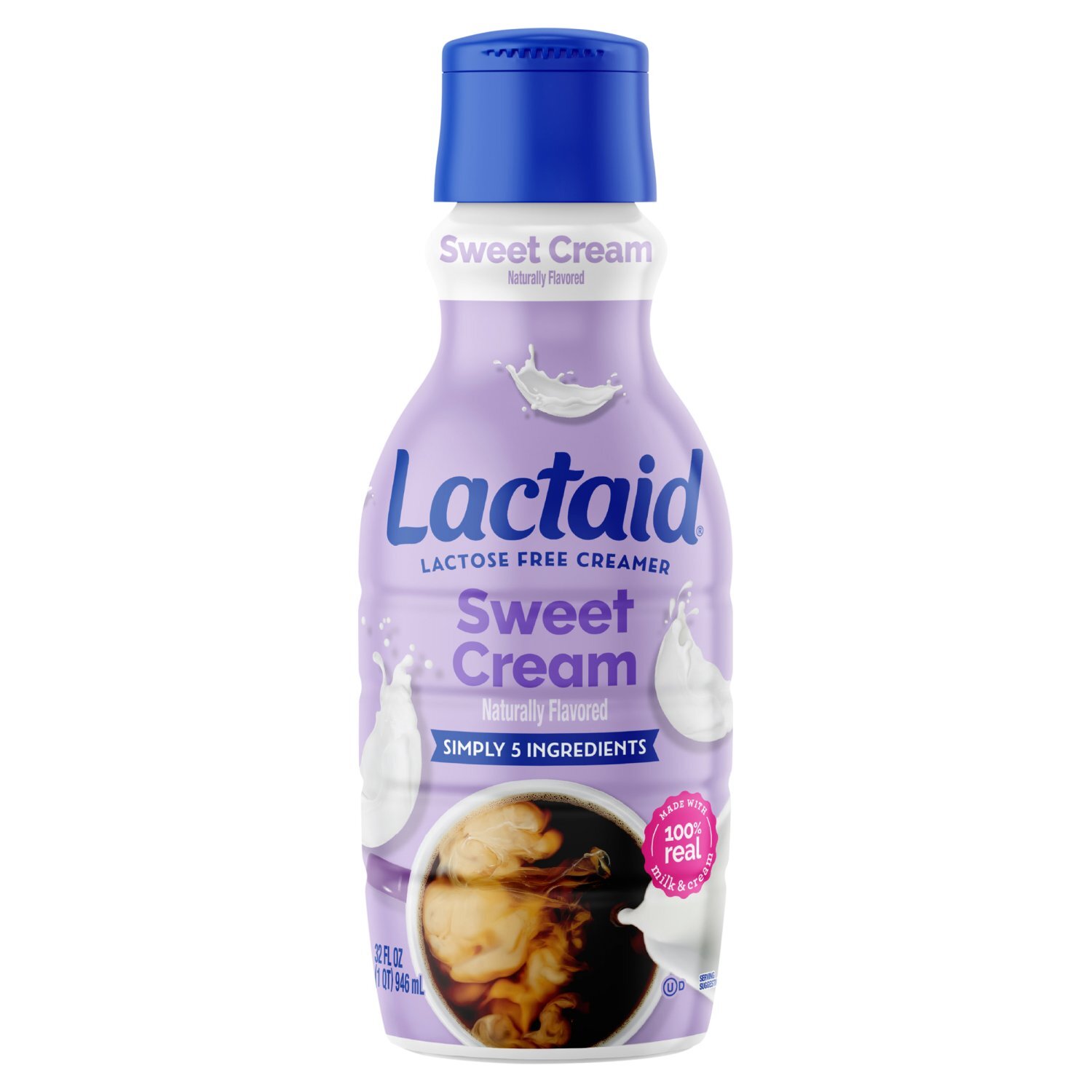 MILKSLIME Lactaid Sweet Cream Lactose Free Creamer, 32 fl oz - The Fresh Grocer