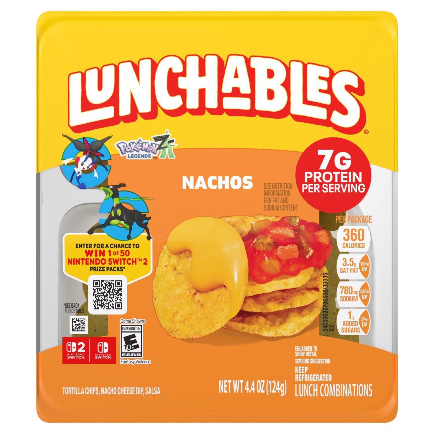 pokemon lunchables cards Lunchables Pokemon Z-A Legends Tortilla Chips, Nacho Cheese Dip, Salsa  Nachos, 4.4 oz
