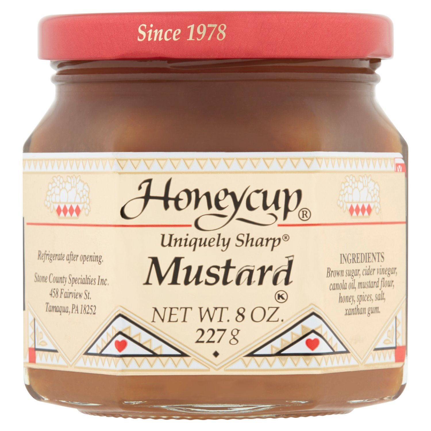 Honeycup Uniquely Sharp Mustard, 8 oz Image 1 of 5