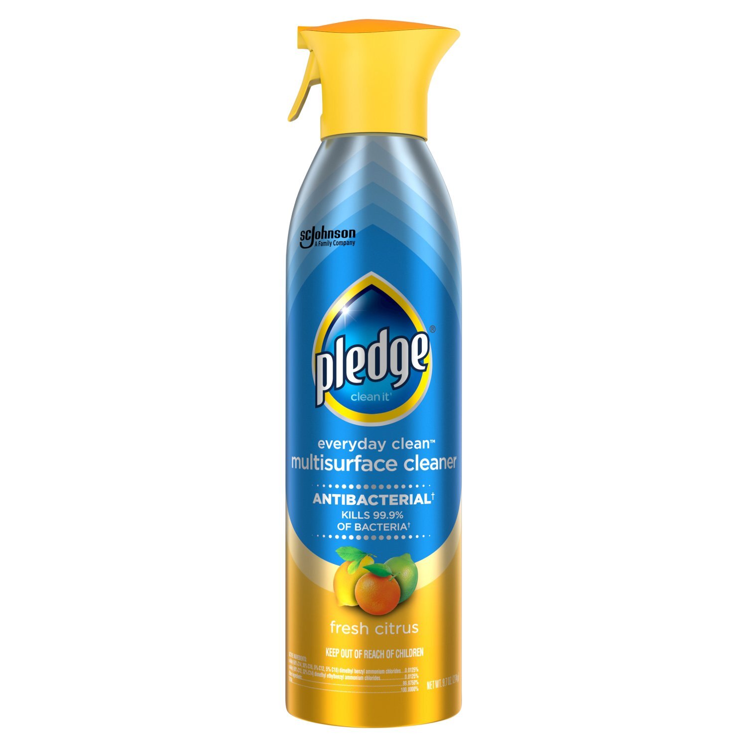 Pledge Everyday Clean Fresh Citrus Antibacterial Multisurface
