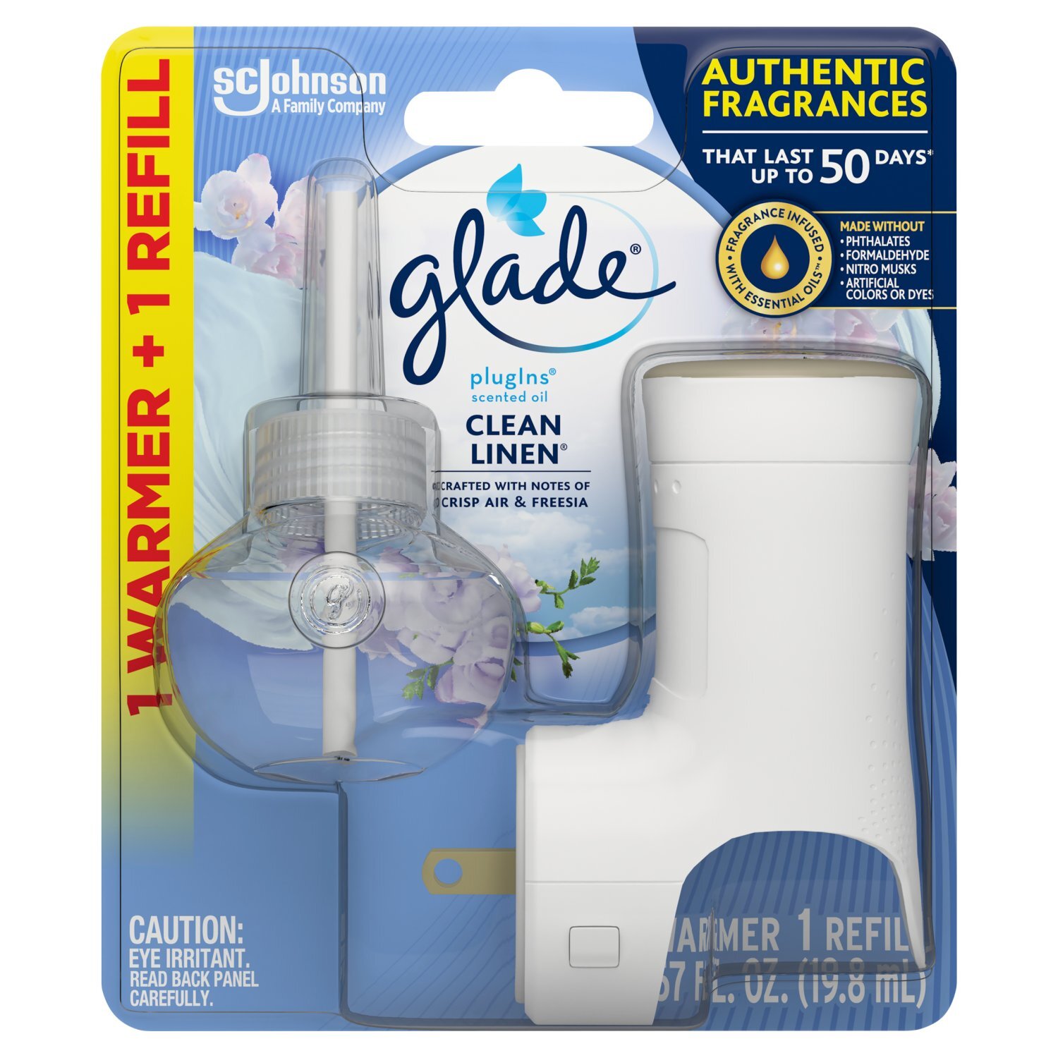 Glade PlugIns Clean Linen Scented Oil Warmer and Refill - Fairway