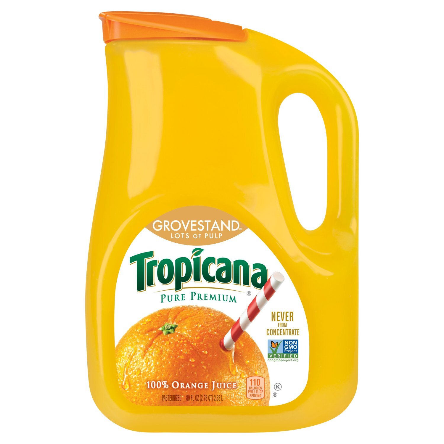 Tropicana Pure Premium Grovestand 100% Juice Orange Lots of Pulp