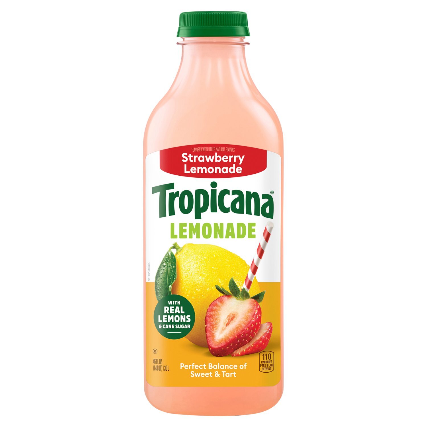 Tropicana Strawberry Lemonade, 46 fl oz Image 1 of 8