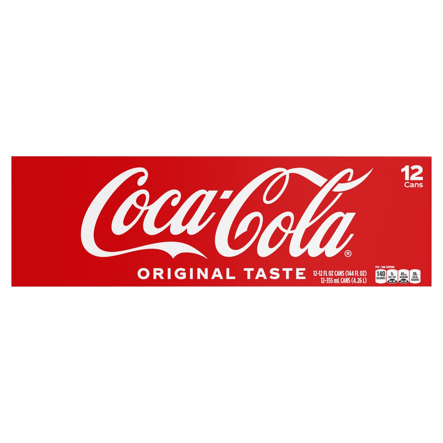 Coca-Cola Original Taste Soda, 12 fl oz, 12 count Image 1 of 6