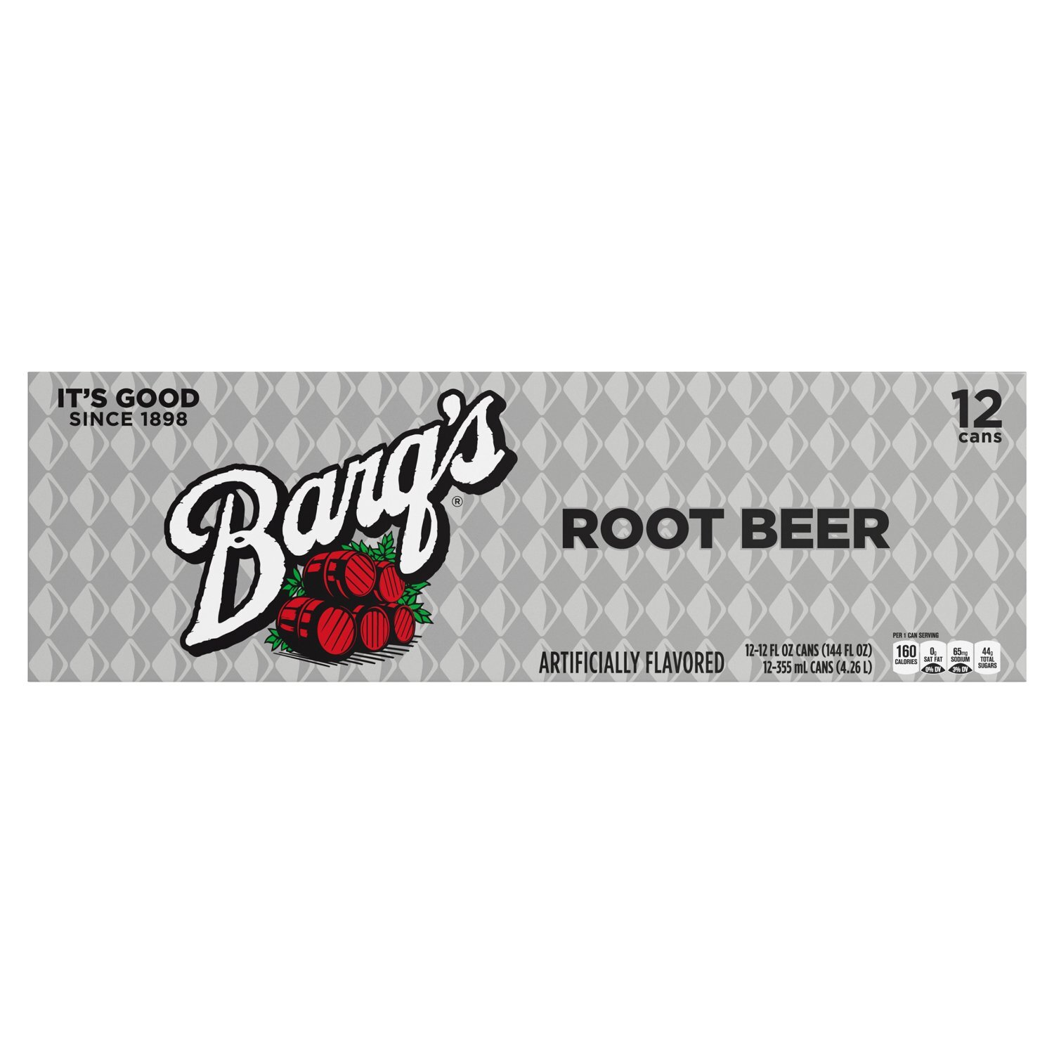 Barq's Root Beer, 12 fl oz, 12 count Image 1 of 6