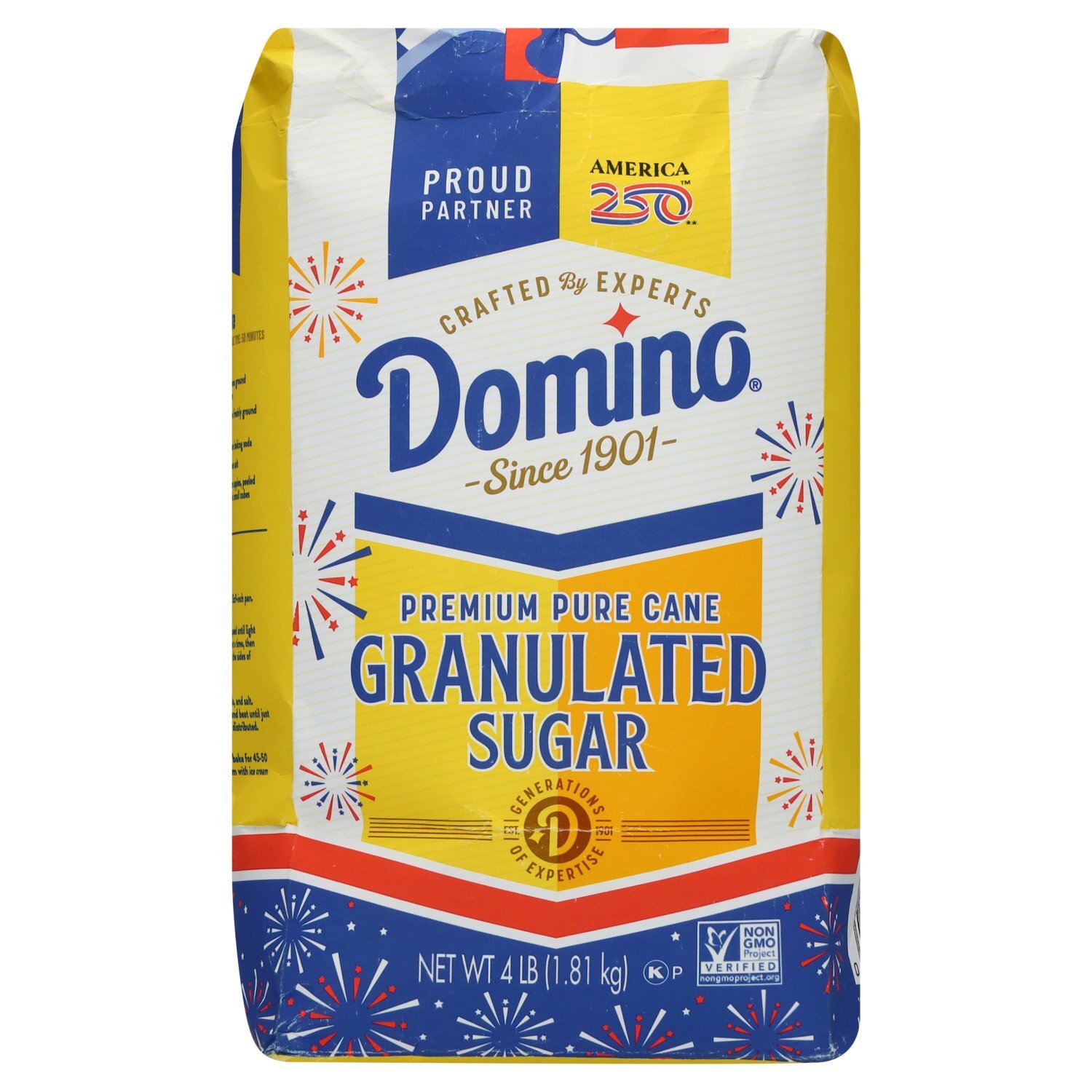 Domino Premium Pure Cane Granulated Sugar, 4 lb Image 1 of 8