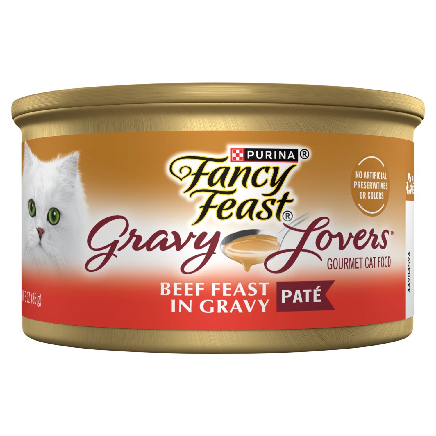 Purina Fancy Feast Beef Feast in Gravy Paté Gourmet Cat Food, 3 oz Image 1 of 6
