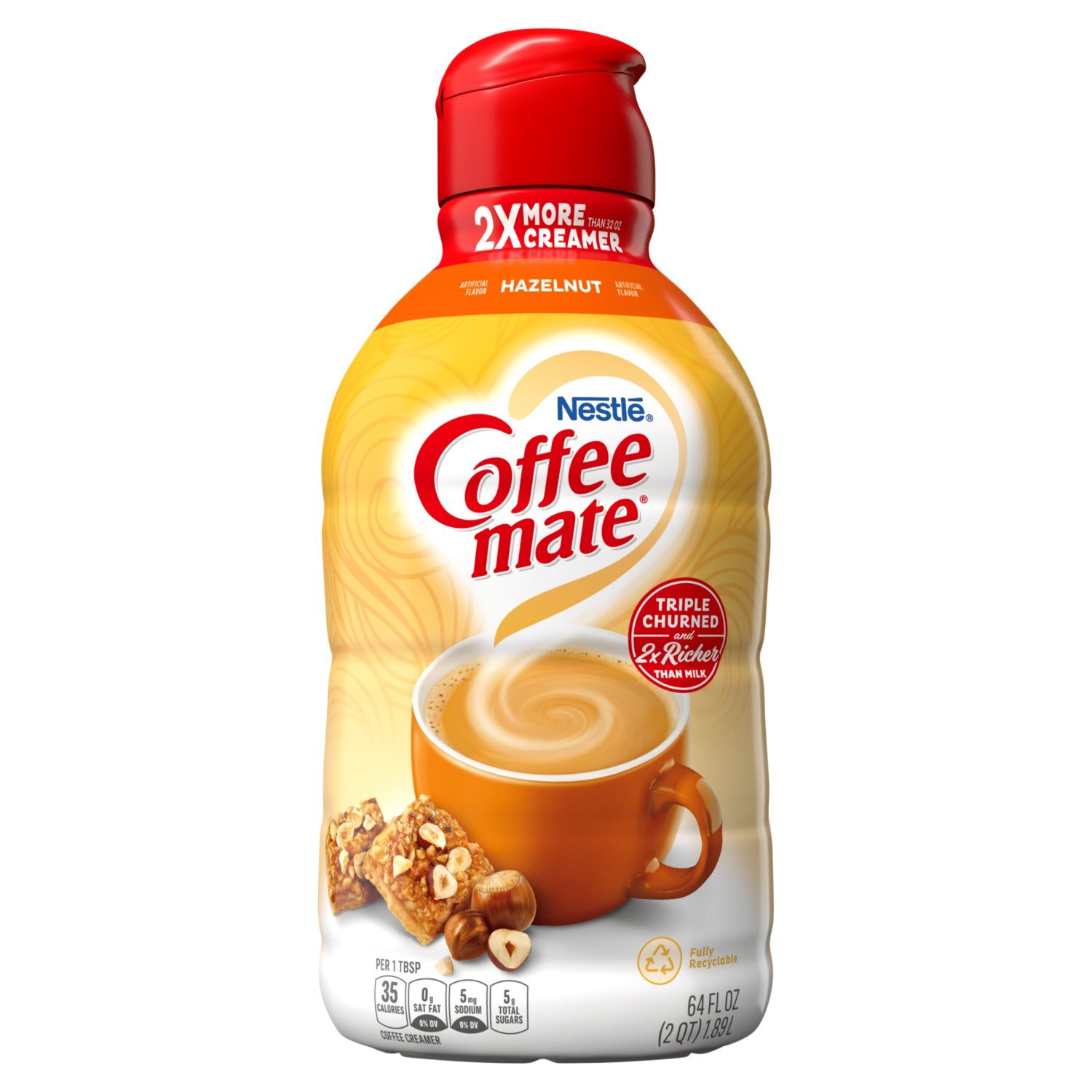 Nestlé Coffee Mate Hazelnut Coffee Creamer, 64 fl oz - Price Rite