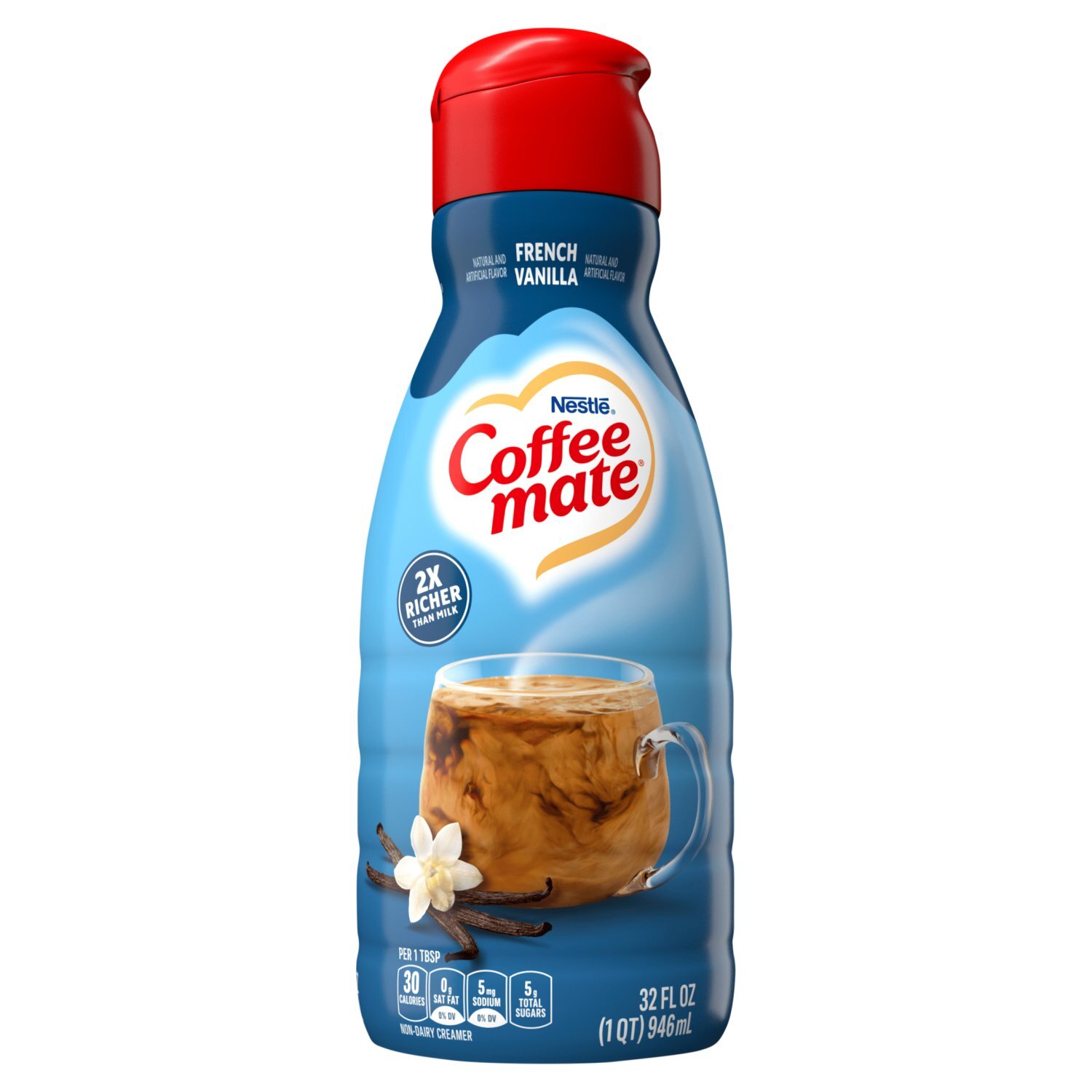 Nestlé Coffee Mate French Vanilla Non-Dairy Creamer, 32 fl oz Image 1 of 11
