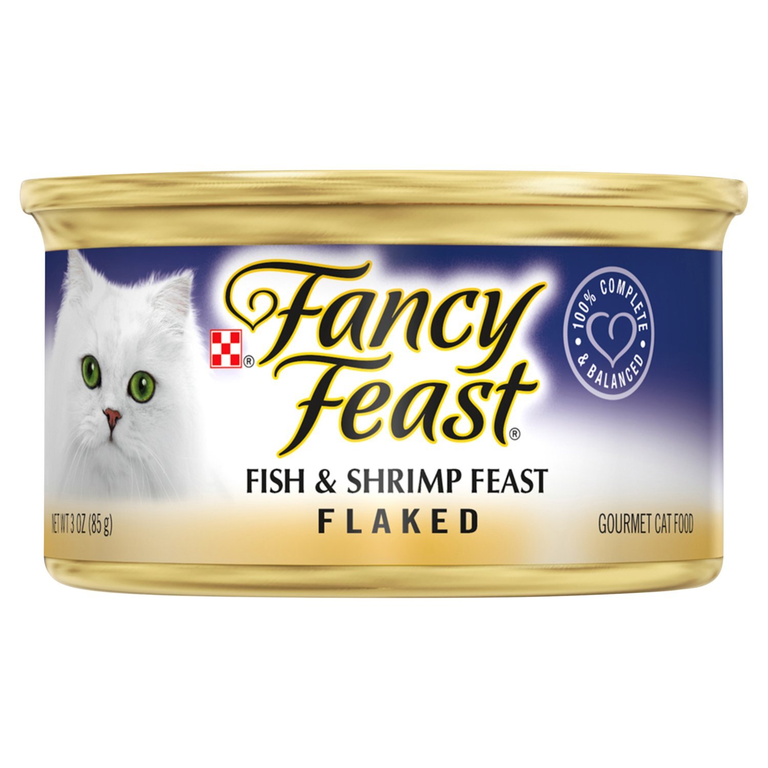 Purina Fancy Feast Fish & Shrimp Feast Flaked Gourmet Cat Food, 3 oz Image 1 of 7