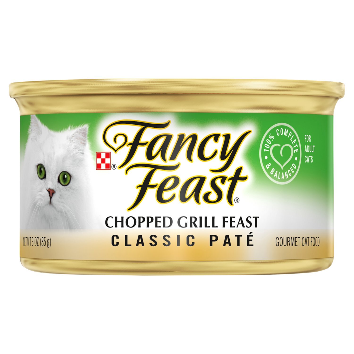 Purina Fancy Feast Chopped Grill Feast Classic Paté Gourmet Cat Food, 3 oz Image 1 of 7