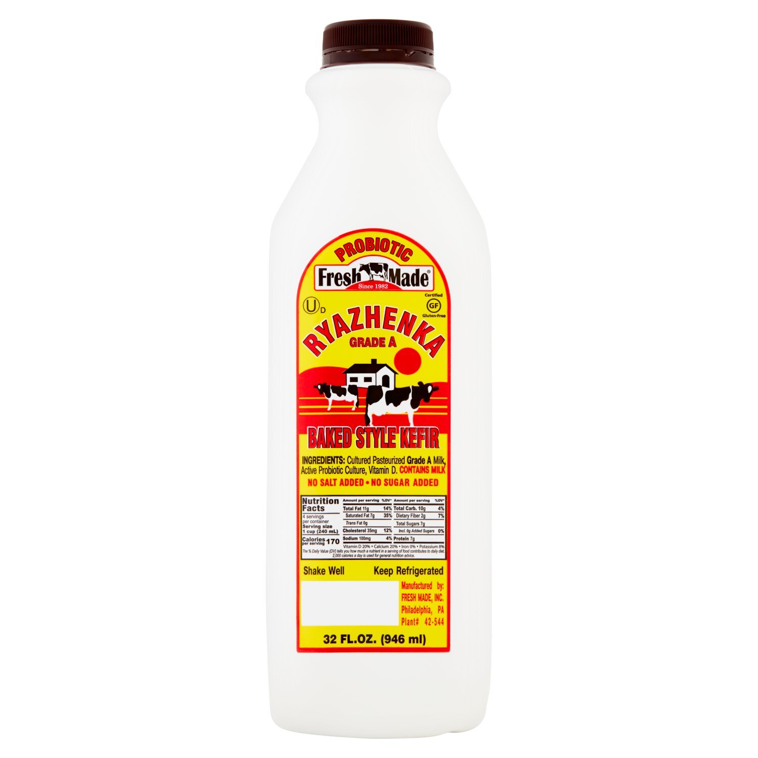 Fresh Made Probiotic Ryazhenka Baked Style Kefir, 32 fl oz - Price